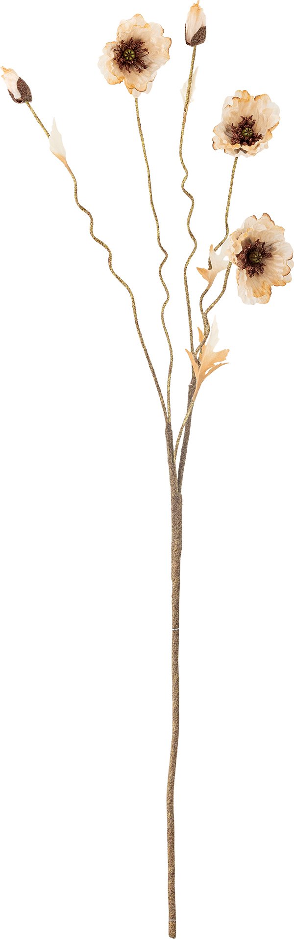 Kwiat sztuczny Bloomingville Poppy beżowy