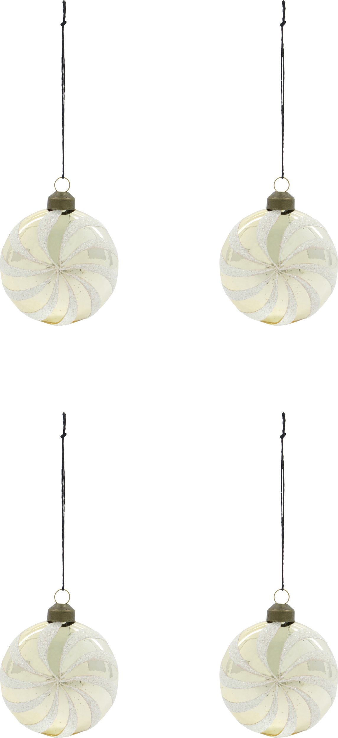 Ozdoby choinkowe HDDelic złote 4 szt.