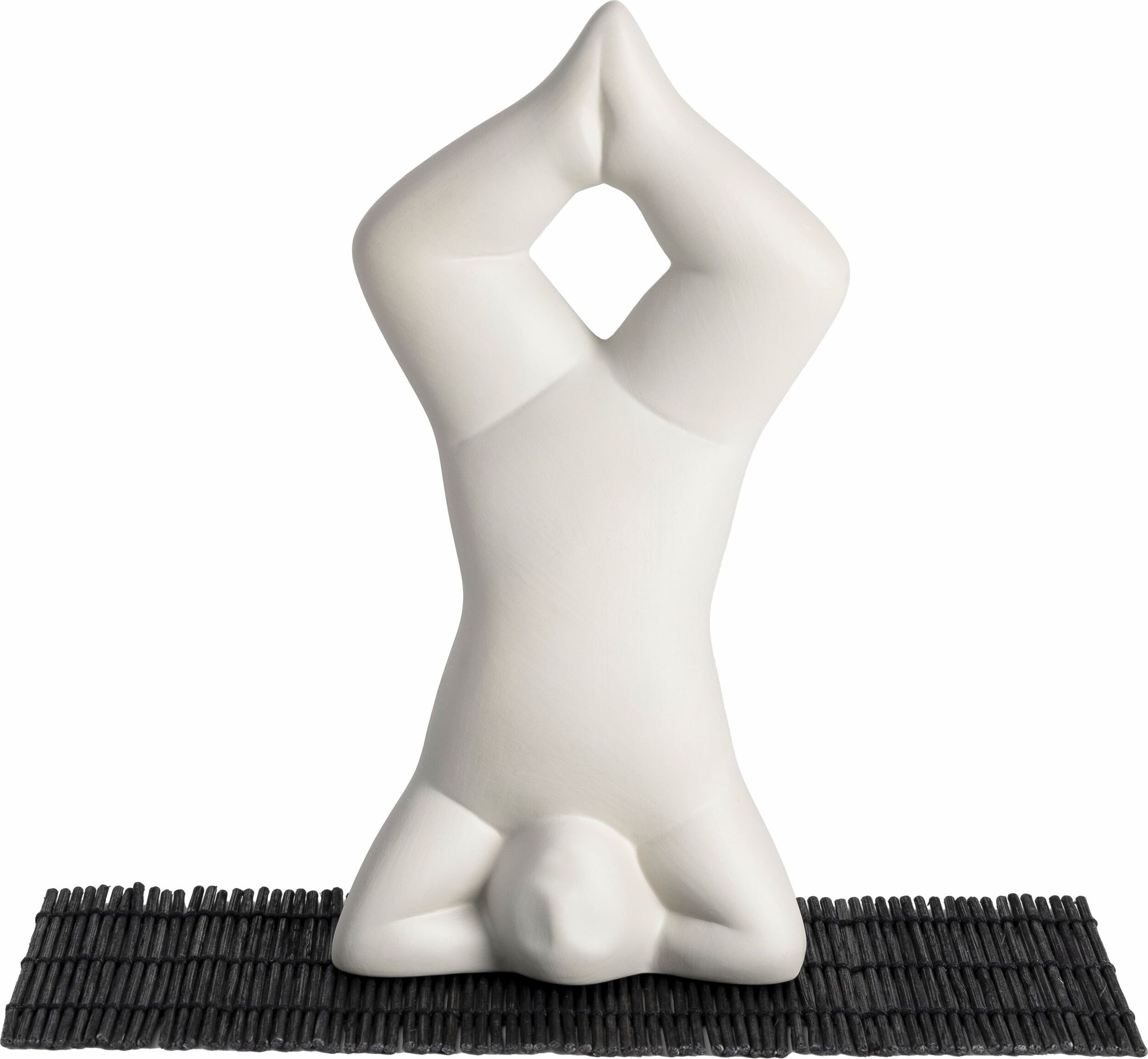 Figurka dekoracyjna Yoga No.3 jasnoszara