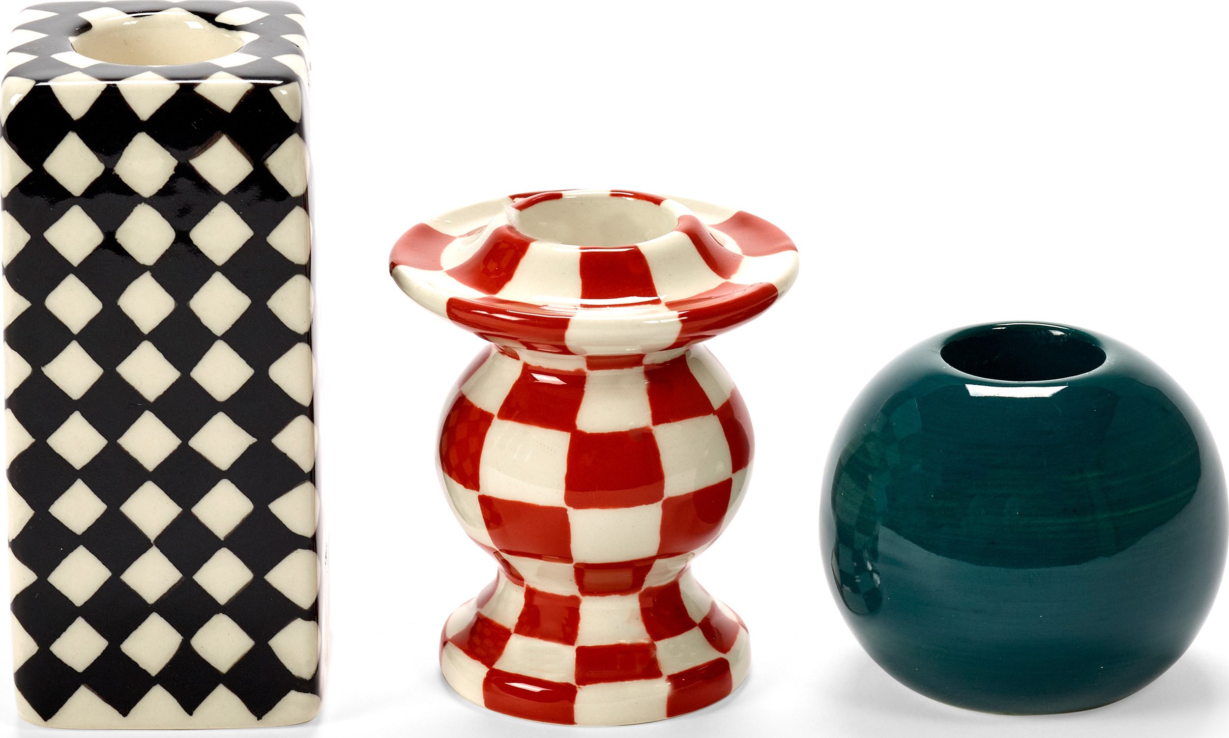 Świeczniki na klasyczne świece Les Objets Mouleversants 3 szt.