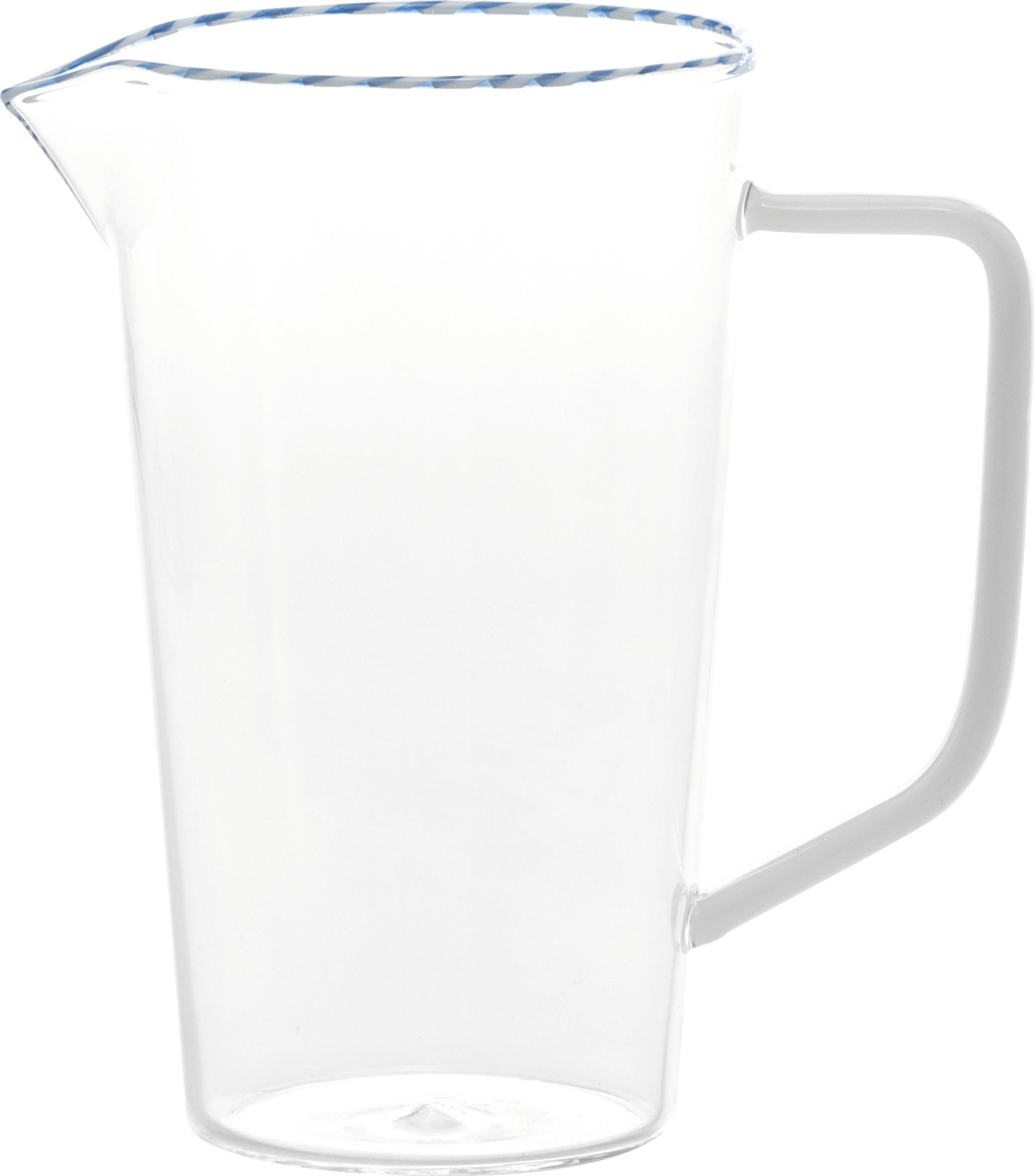 Dzbanek Intrecci 840 ml biało-niebieski