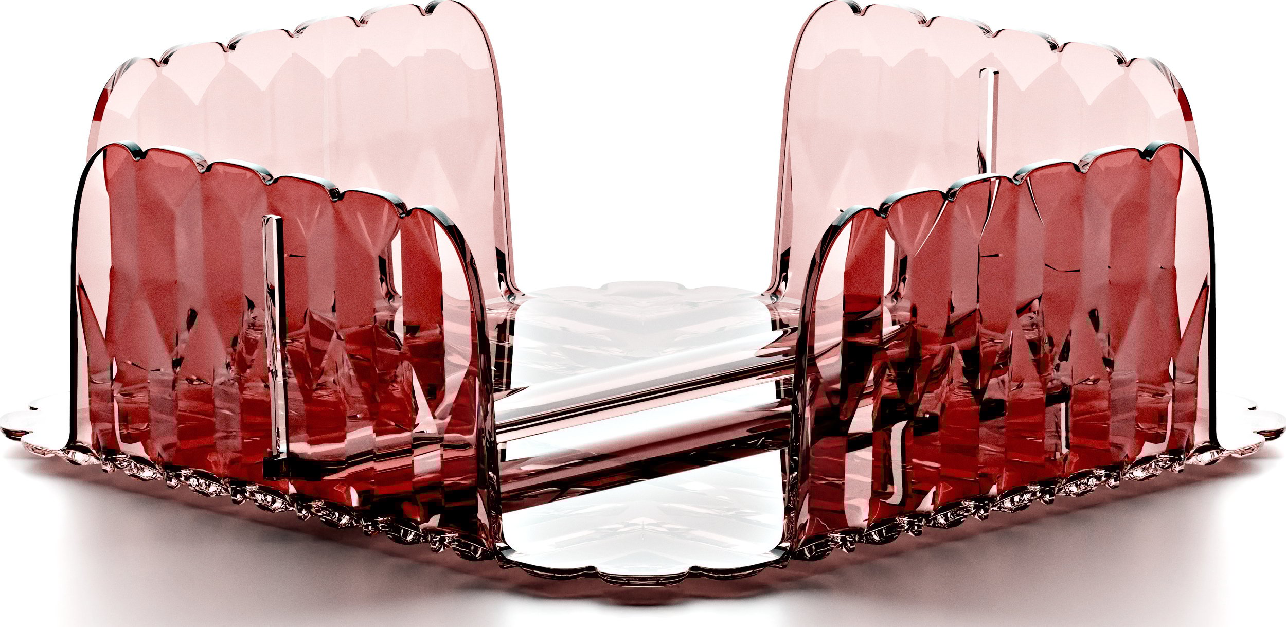 Serwetnik Vanity 20 x 20 cm fiołkoworóżowy