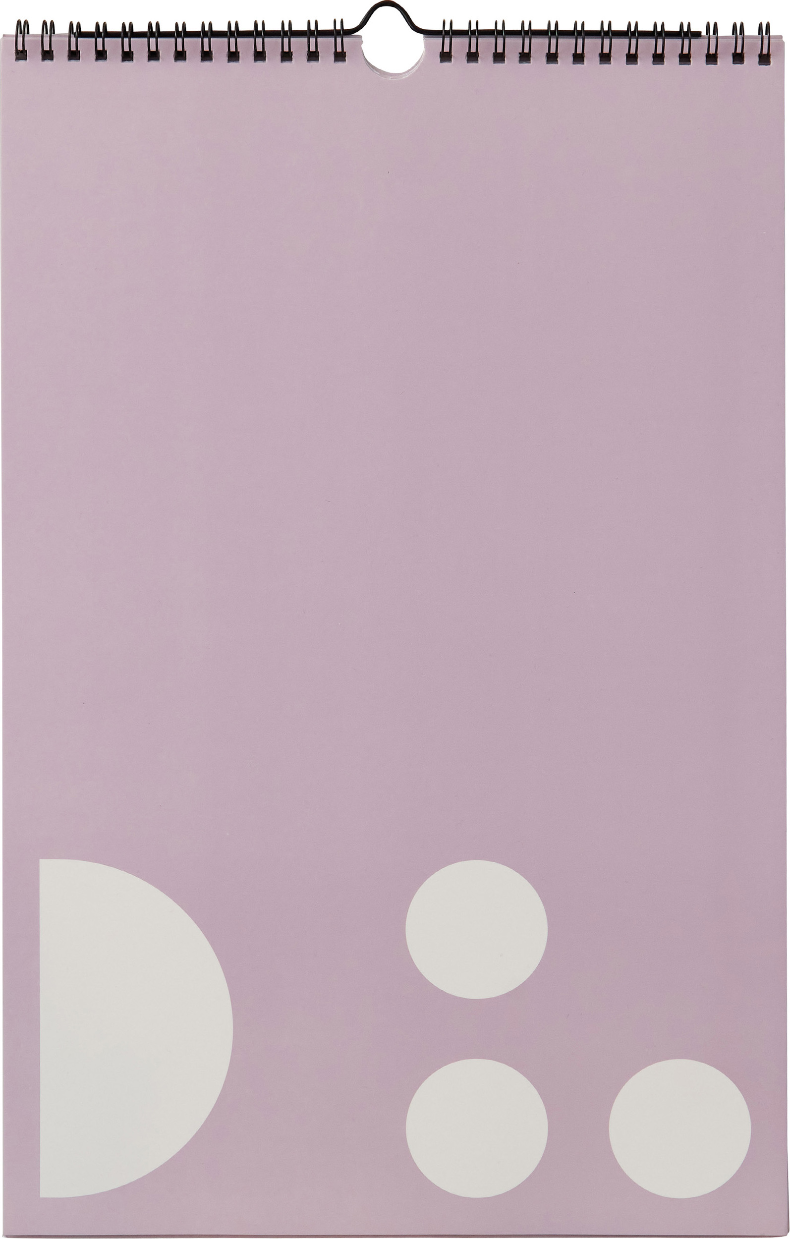 Planer miesięczny Design Letters lawendowy na ścianę