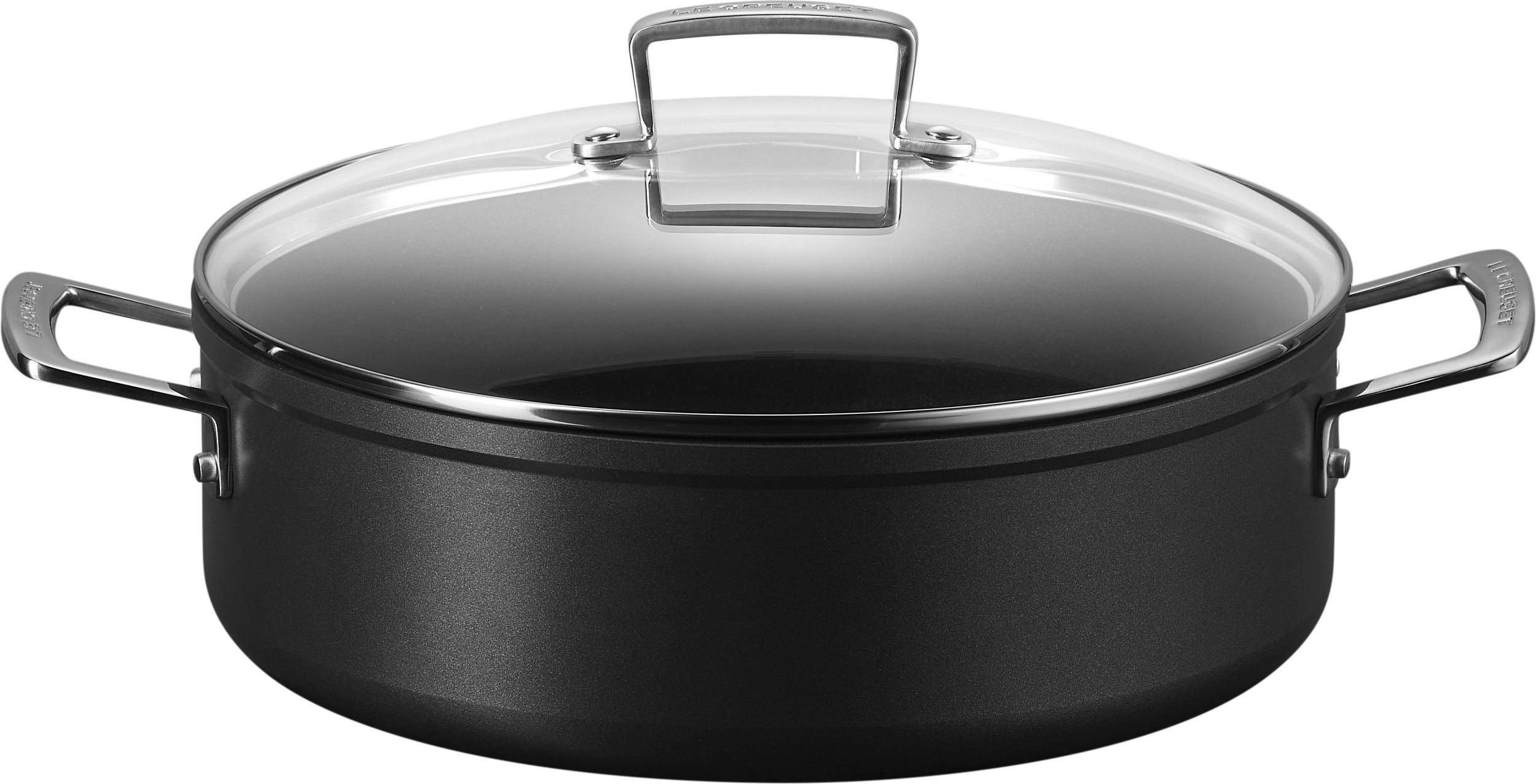 Garnek Sauteuse Le Creuset 28 cm aluminium nieprzywierające z uchwytami