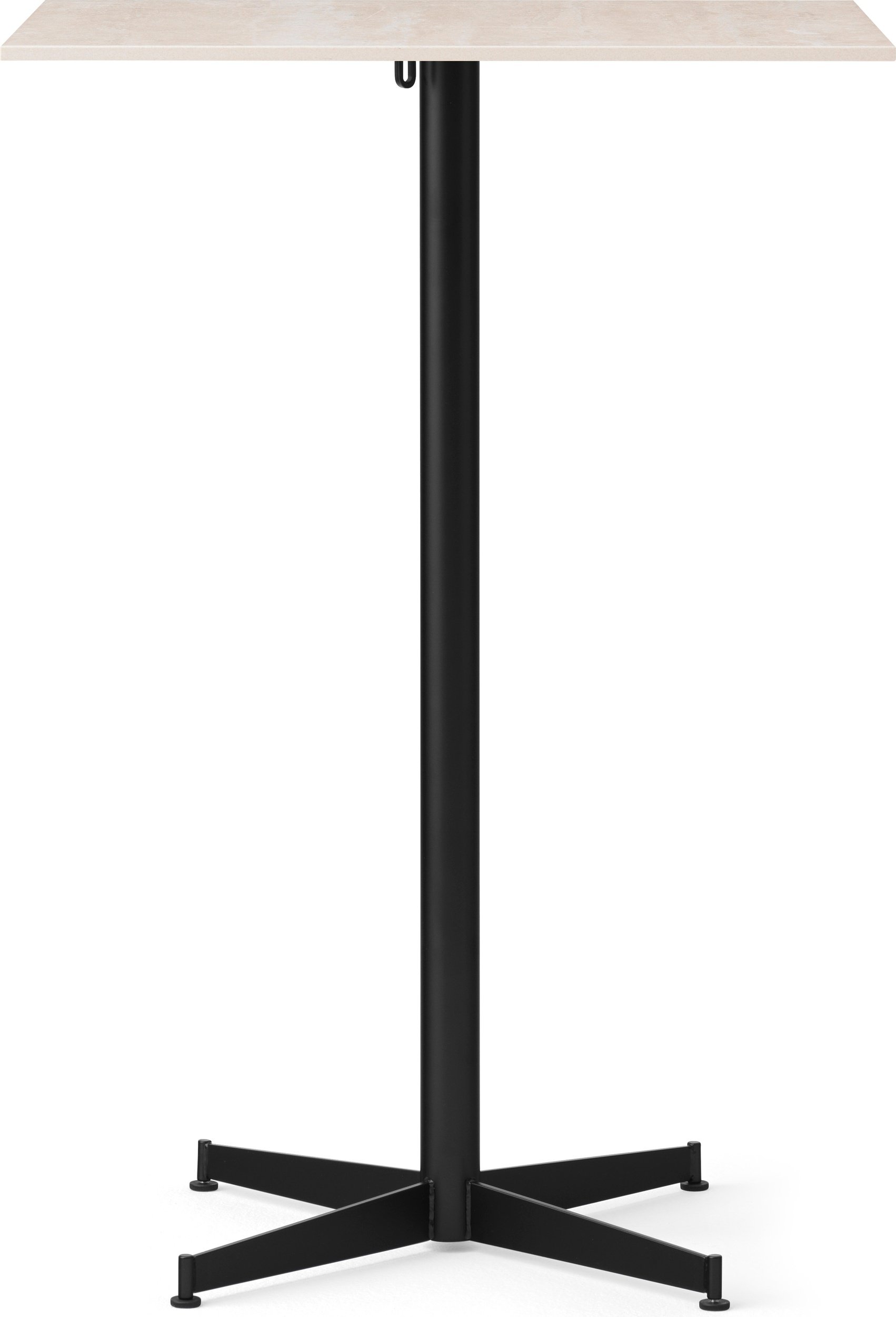 Stół barowy z czarną podstawą Nook Star Base Ceramic kwadratowy 103 cm