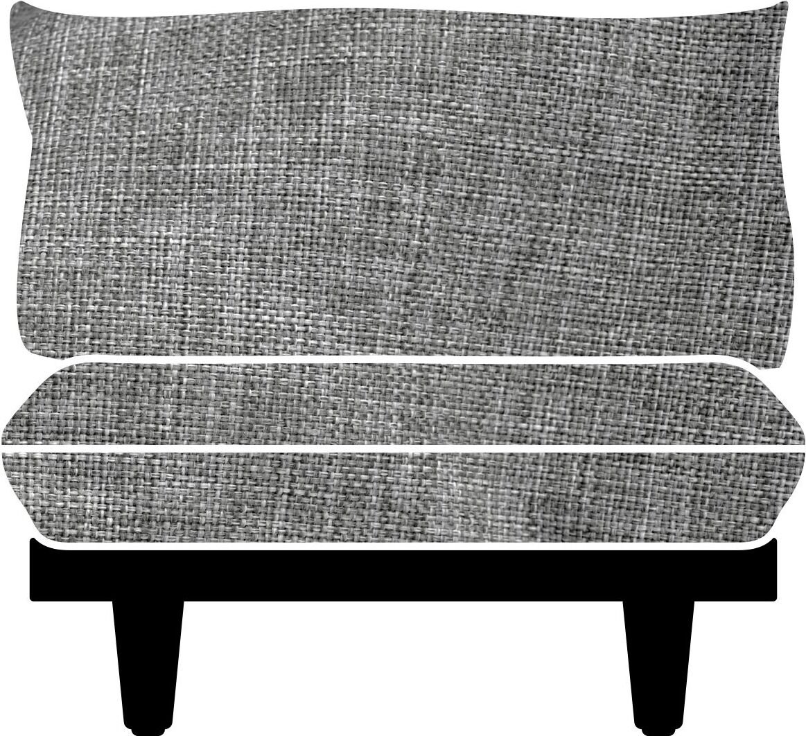 Pokrowiec na fotel Paletti ciemnoszary materiałowy