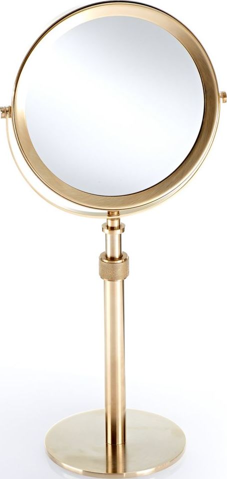 Lusterko kosmetyczne powiększające x5 Classic złoty mat