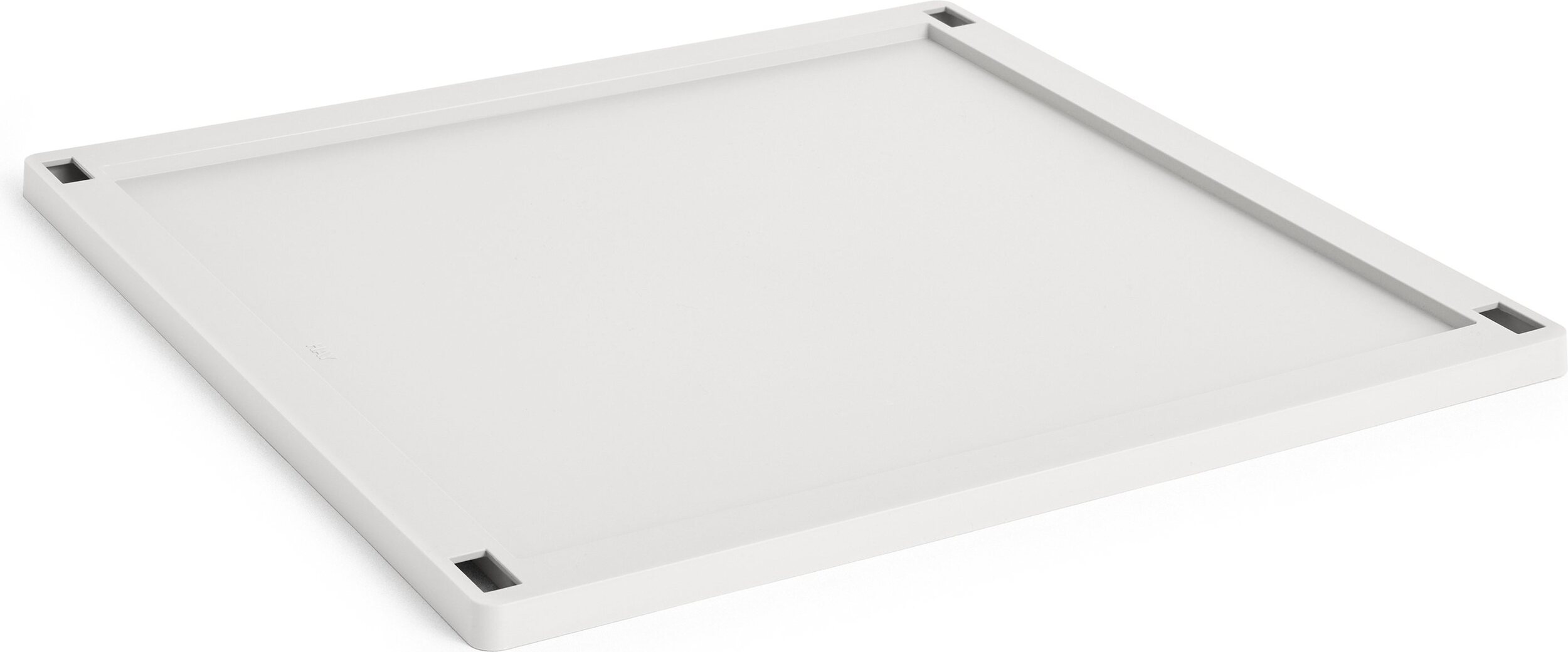 Pokrywka do kosza do przechowywania Hay Colour Crate Square L zgaszona biel