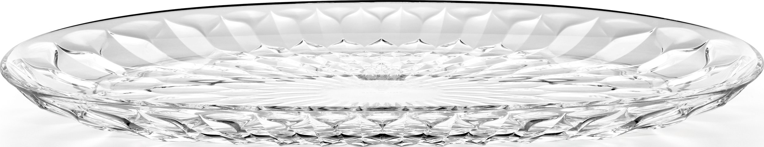 Taca do serwowania Vanity owalna 45 cm przezroczysta