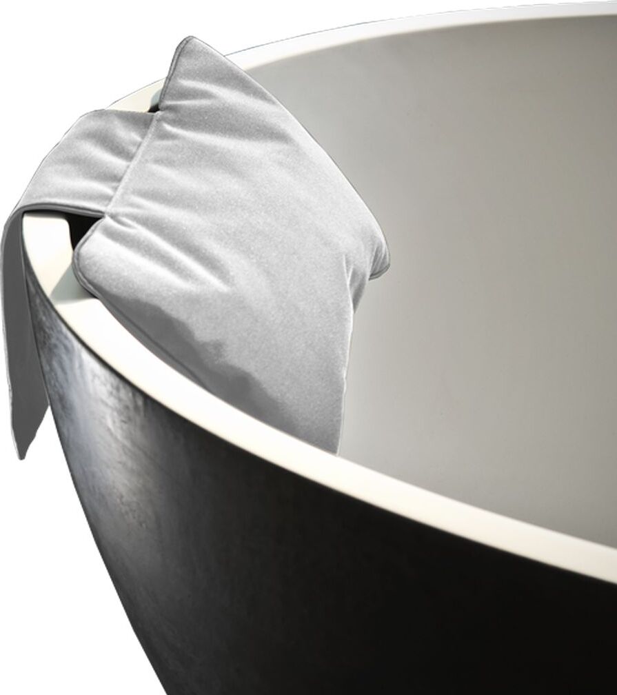 Poduszka do wanny Loft 21 x 32 cm biała z przyssawką