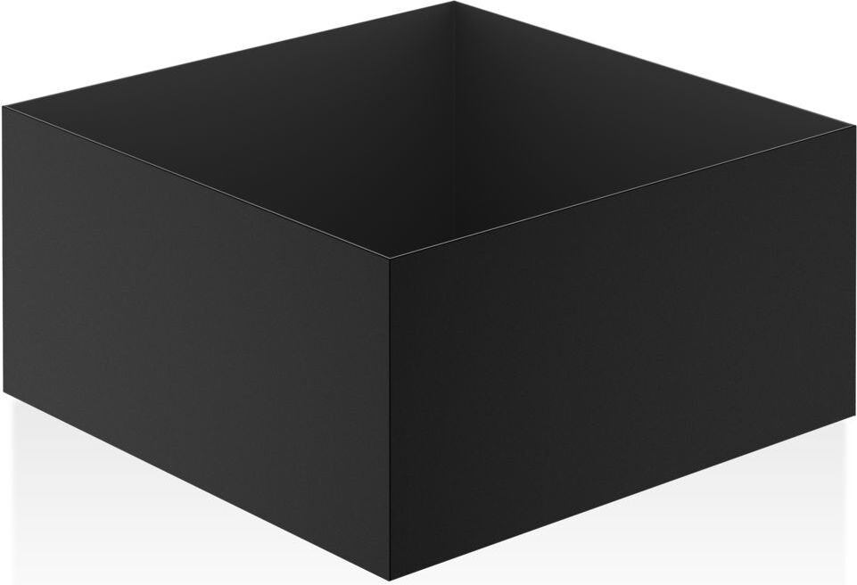 Pojemnik łazienkowy Corner 17 cm czarny mat