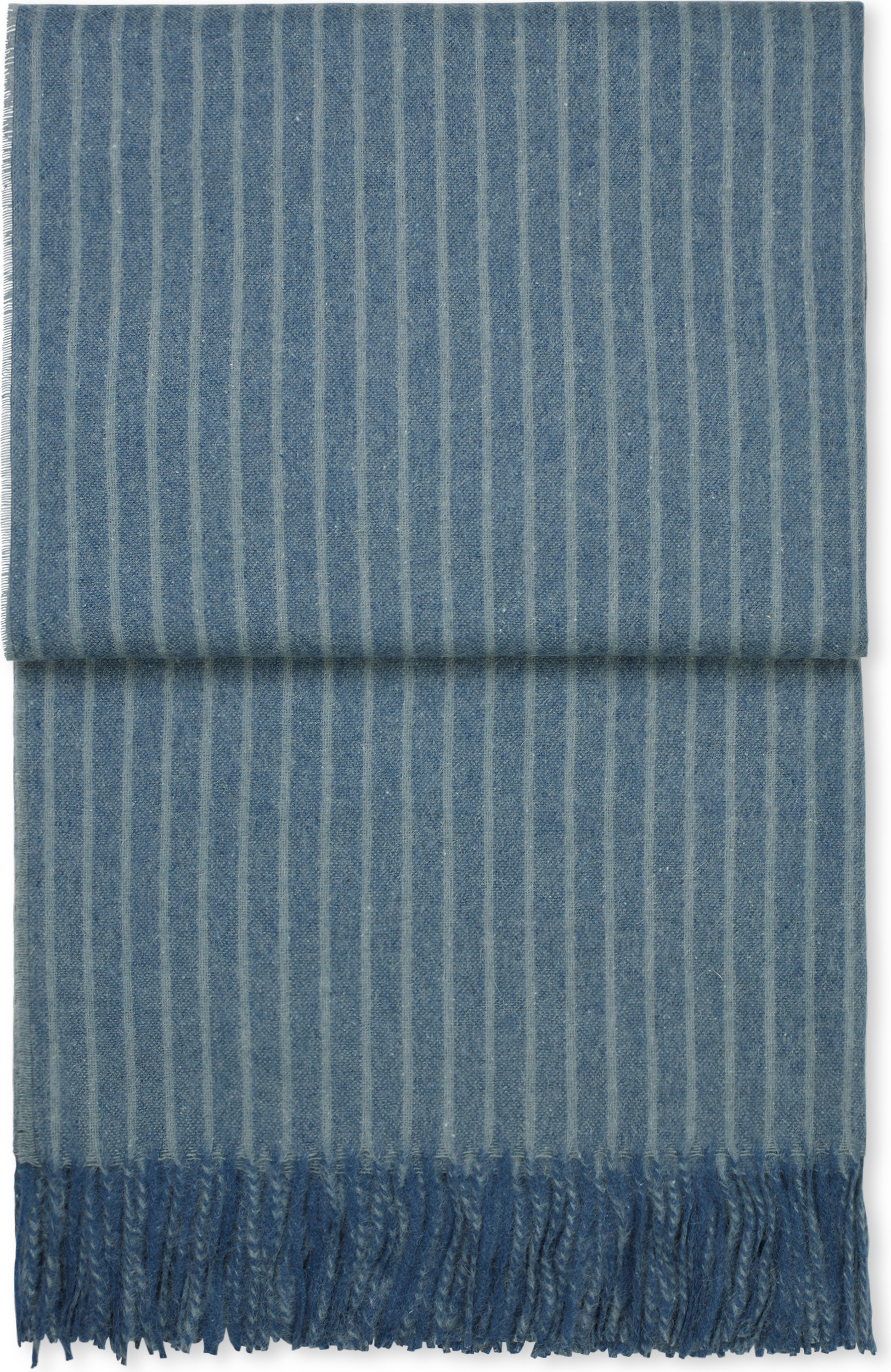 Koc Stripes 130 x 200 cm niebieski