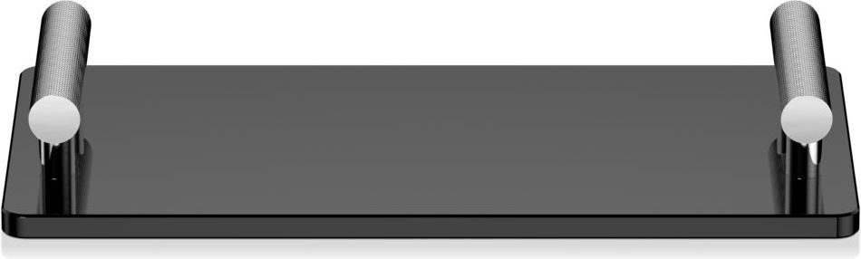 Taca łazienkowa Club czarna-chrom