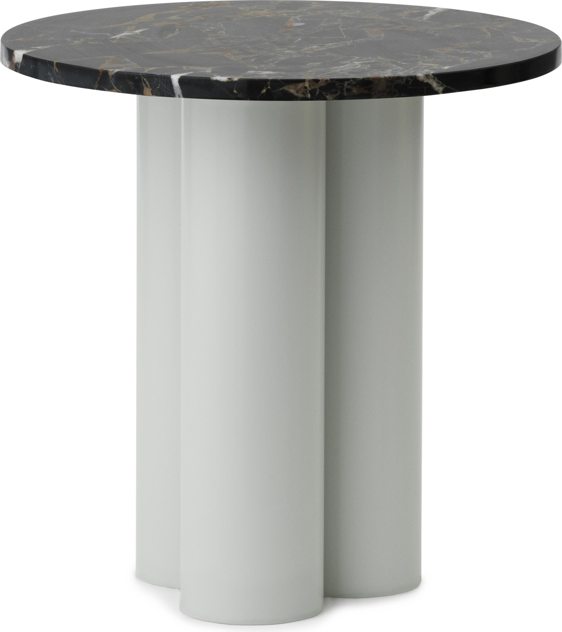 Stolik Dit Portoro Gold na jasnozielonych nogach