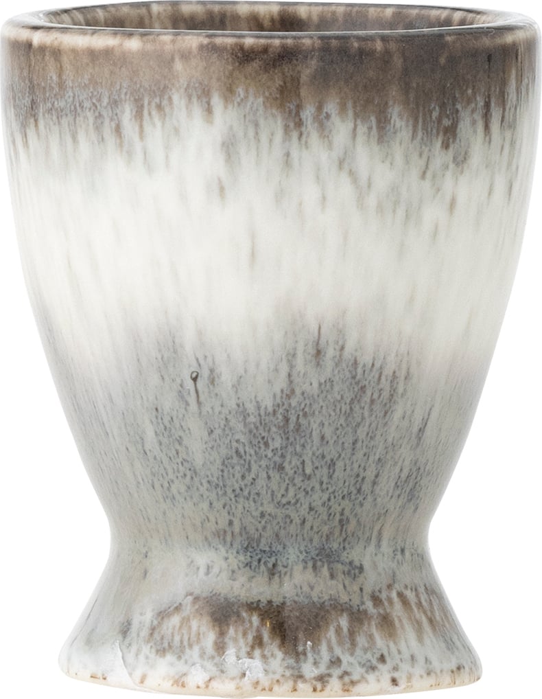 Kieliszek na jajko Paula szaro-brązowy