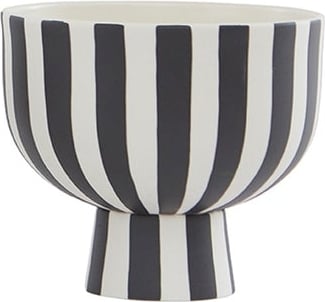 Miska Toppu 15 cm czarno-biała