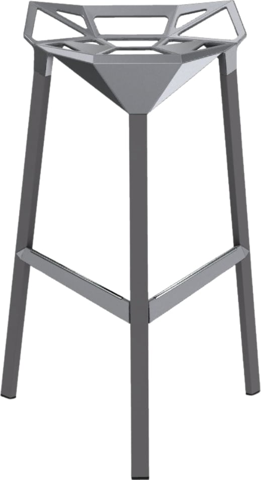 Stołek barowy Stool_One 84 cm szary