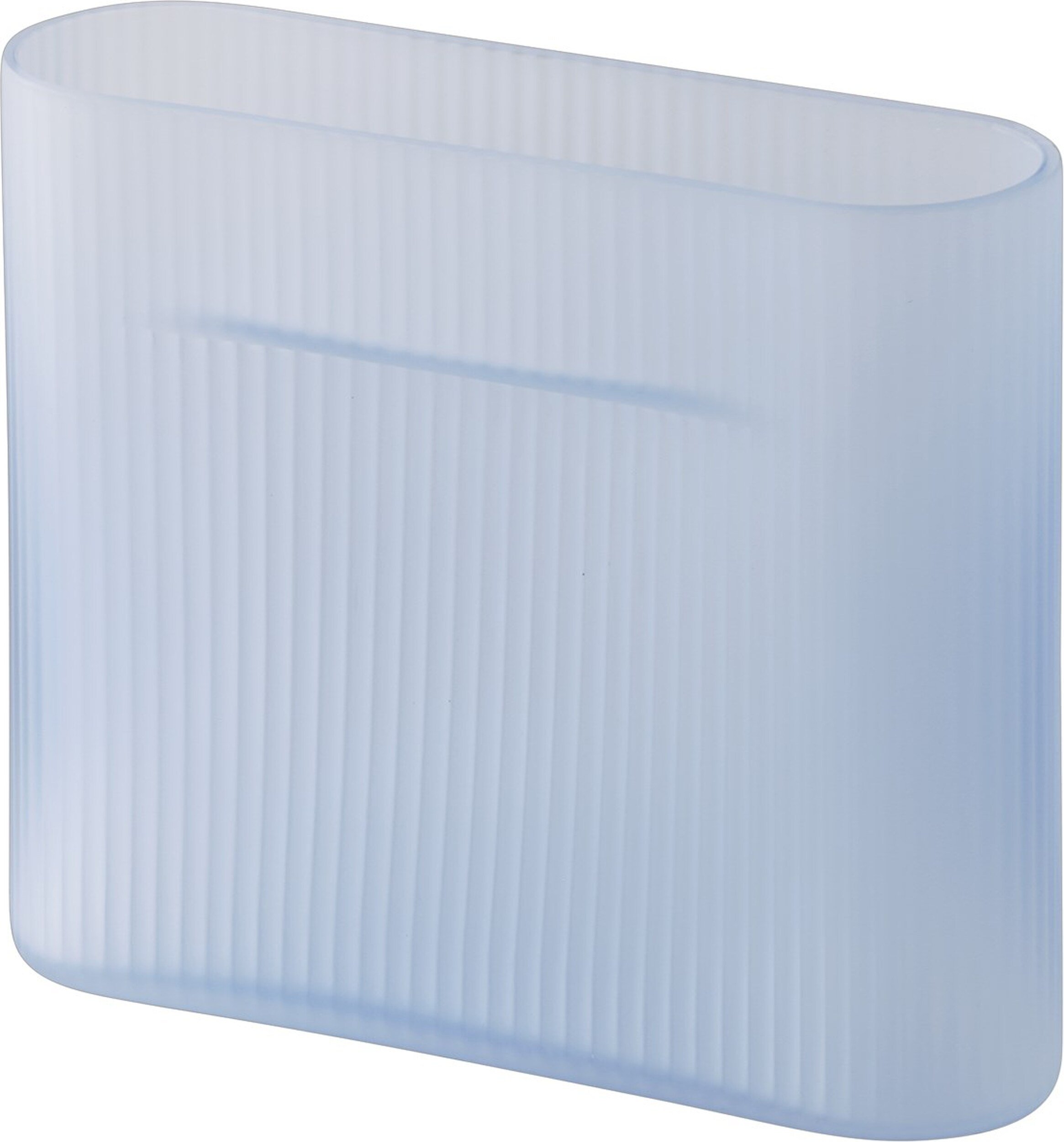 Wazon Ridge 16,5 cm błękitny szklany