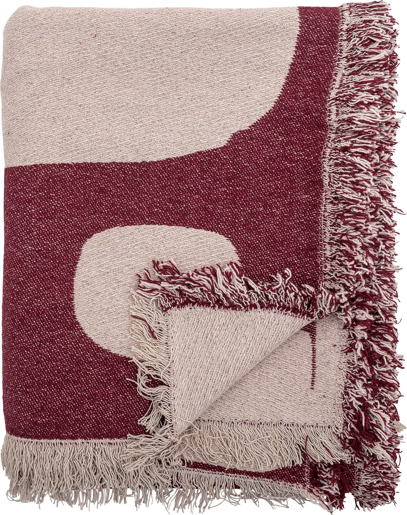 Narzuta Olica 160 x 130 cm różowo-czerwona