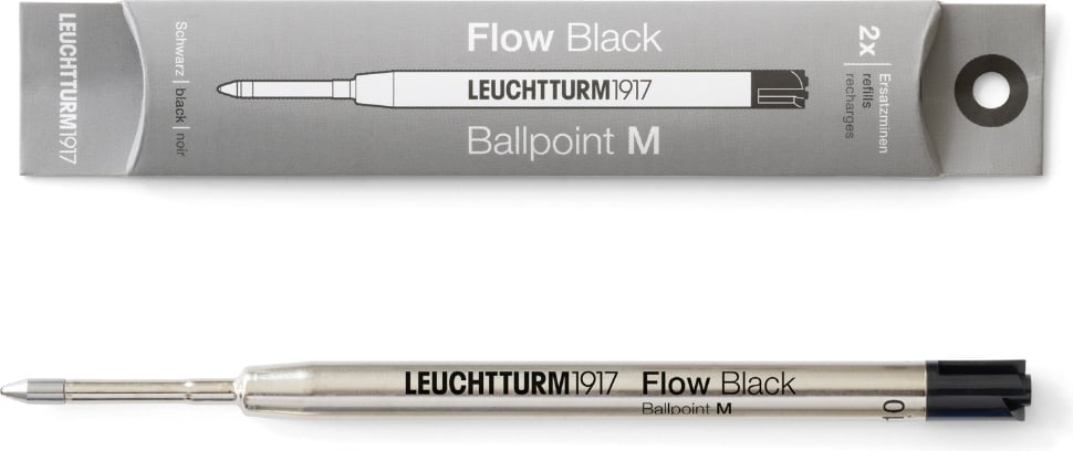 Wkłady do długopisów kulkowych Drehgriffel Nr. 1 Flow M czarne 2 szt.