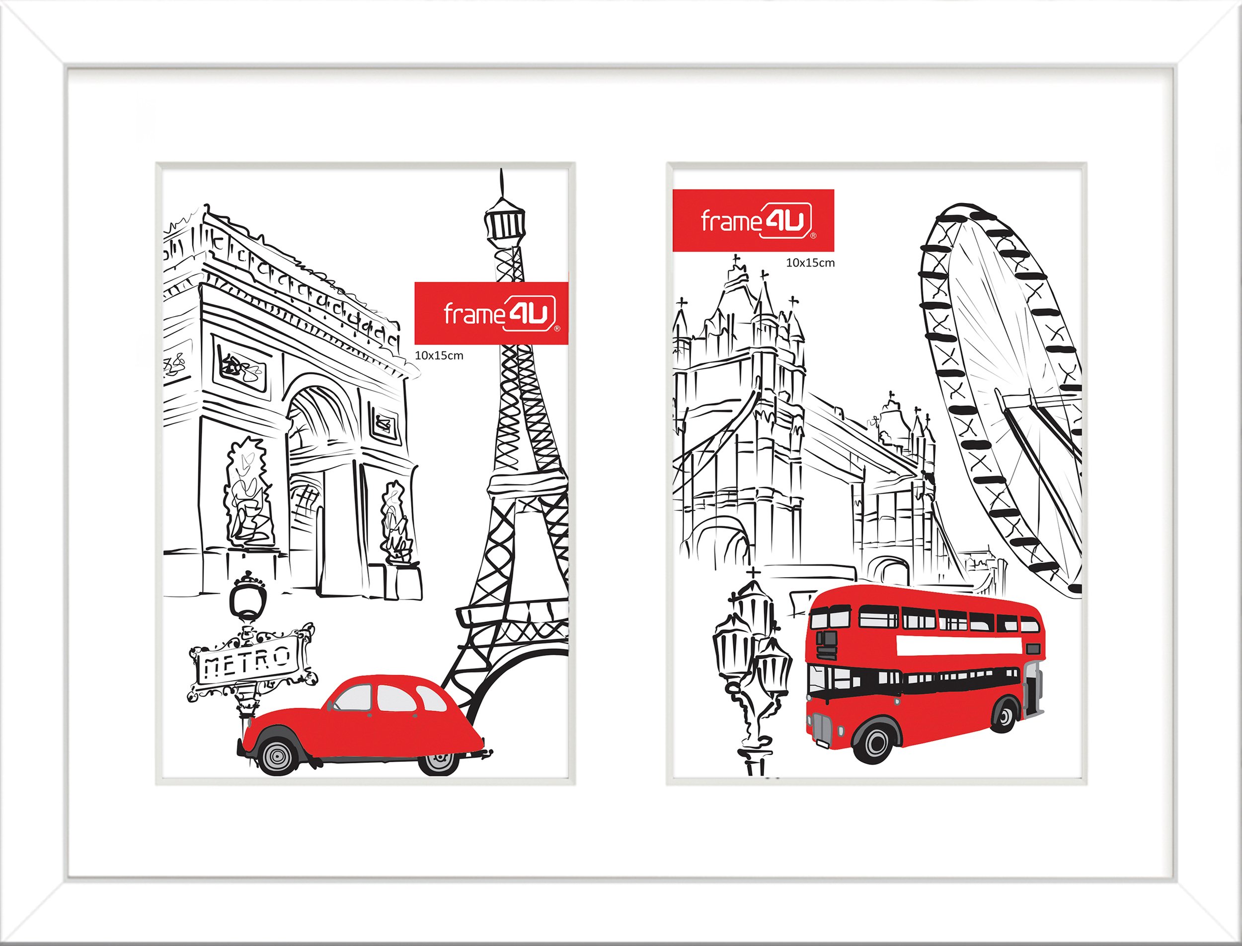 Ramka na zdjęcia Japan 20 x 27 cm biała