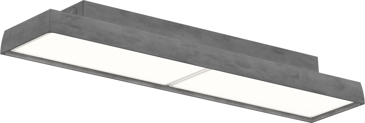 Lampa sufitowa Slim Box Surface LED 3000K aluminium z dyfuzorem opal sterowanie oświetleniem Dali