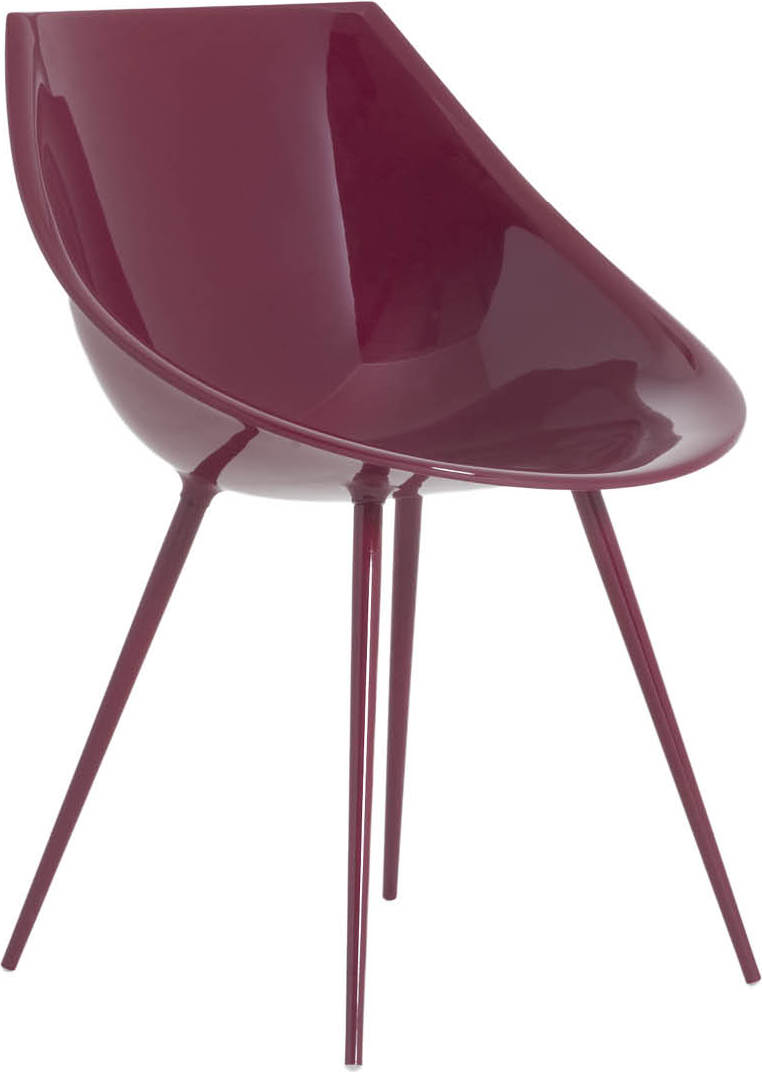 Krzesło Lago burgundowe