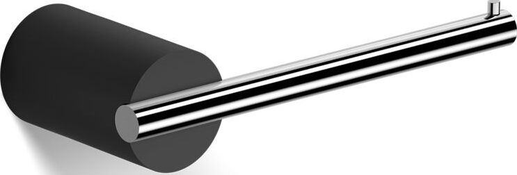 Wieszak na papier toaletowy Stone chrom-czarny