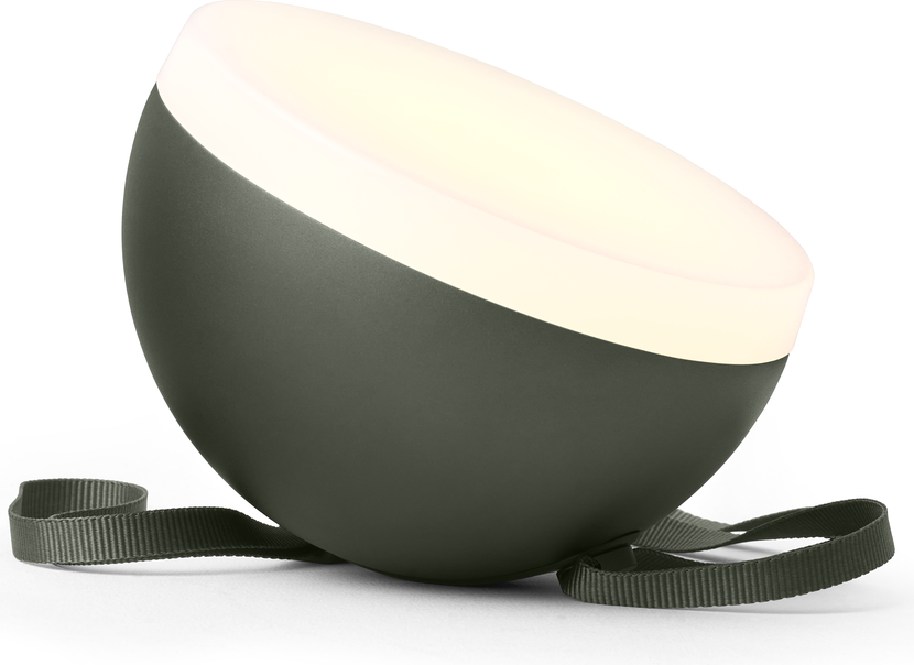 Lampa wisząca bezprzewodowa Sphere Adventure ciemnozielona