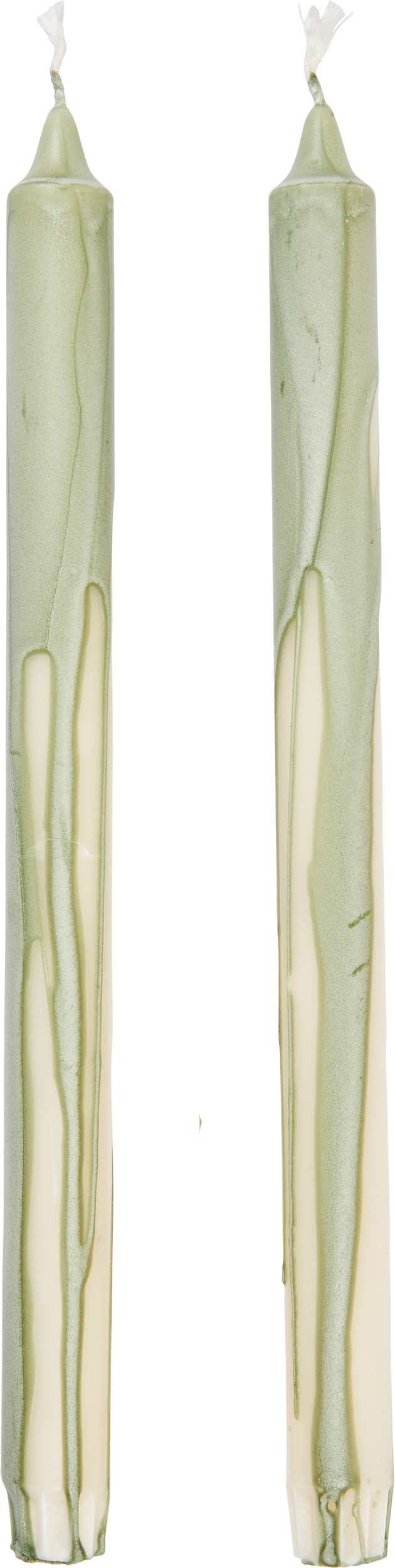 Świece Dryp 30 cm jasnozielone 2 szt.