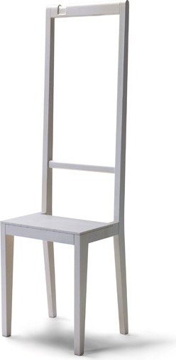 Krzesło i garderoba Alfred białe