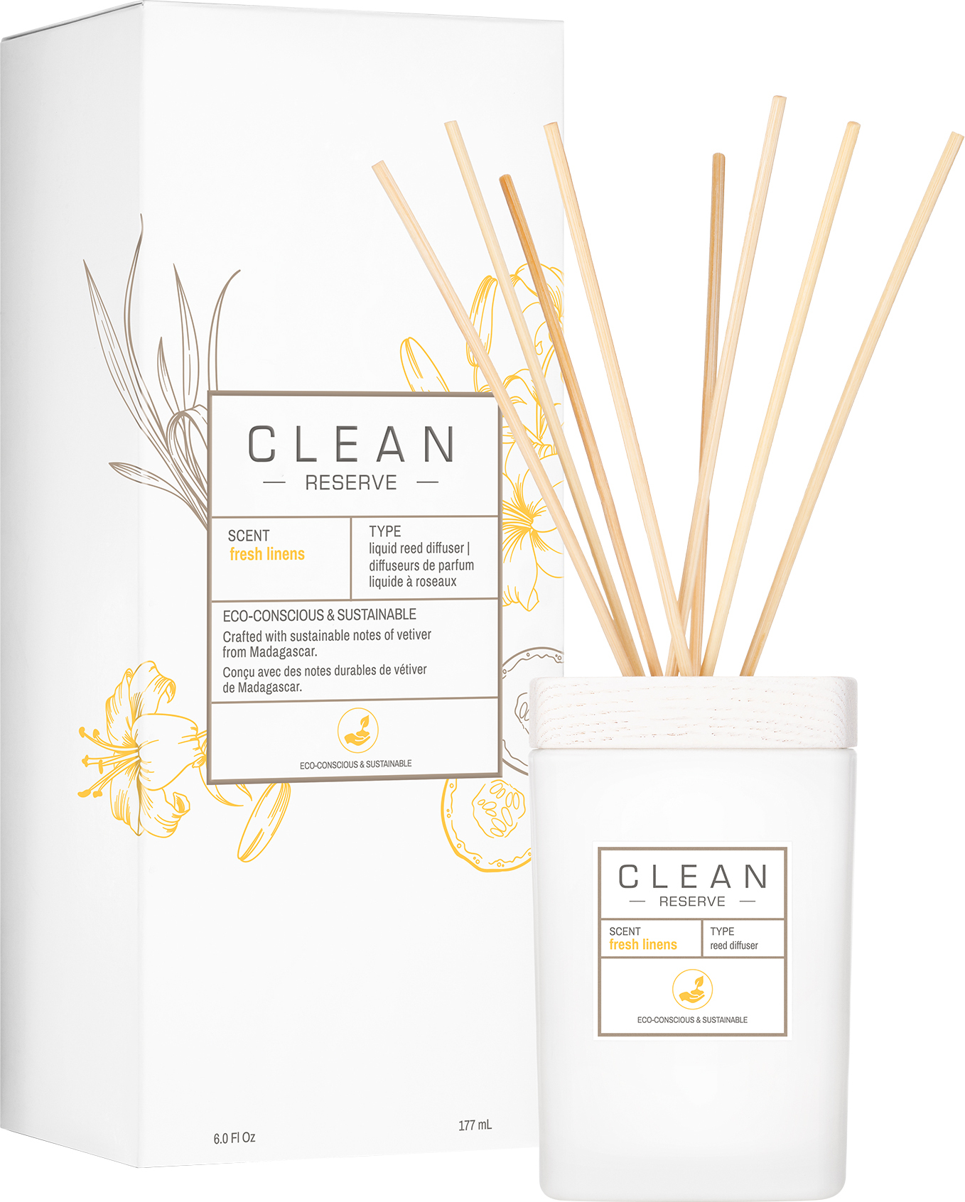 Dyfuzor zapachowy Clean Space Fresh Linens