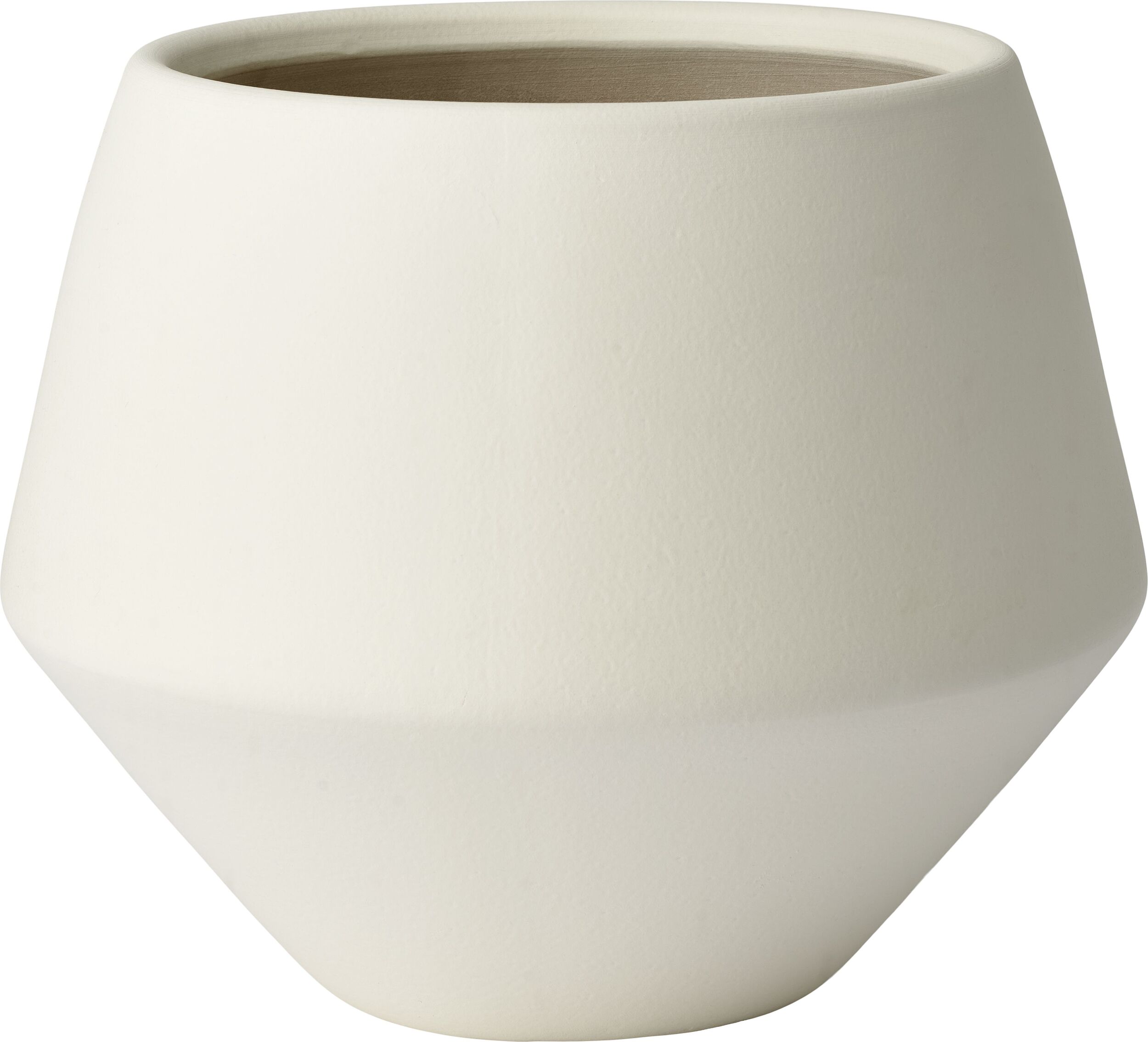 Osłonka na doniczkę Grove 30 cm kość słoniowa