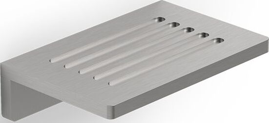 Mydelniczka Club prosta stal matowa ścienna