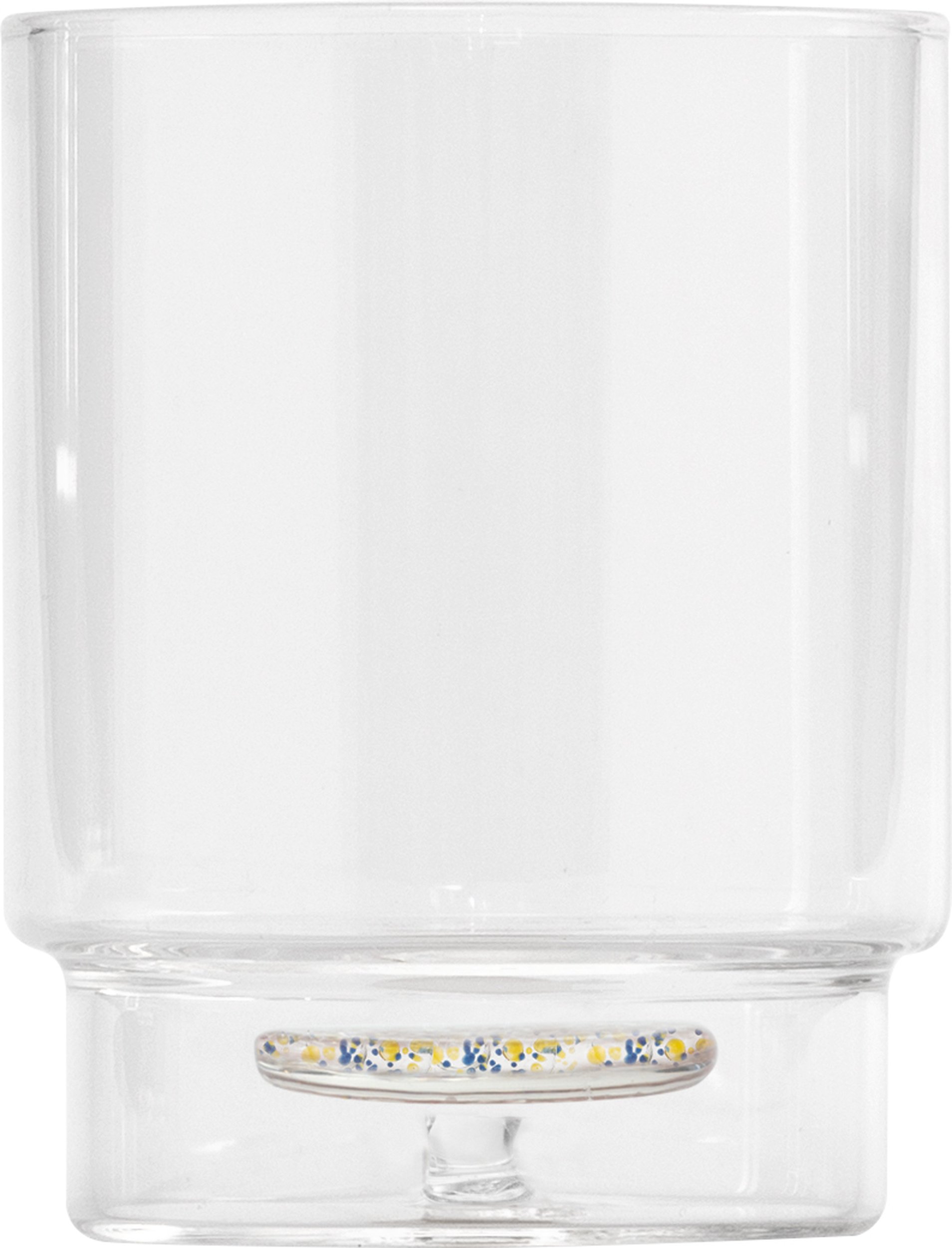 Szklanka Teca Terrazzo 350 ml niebiesko-żółta