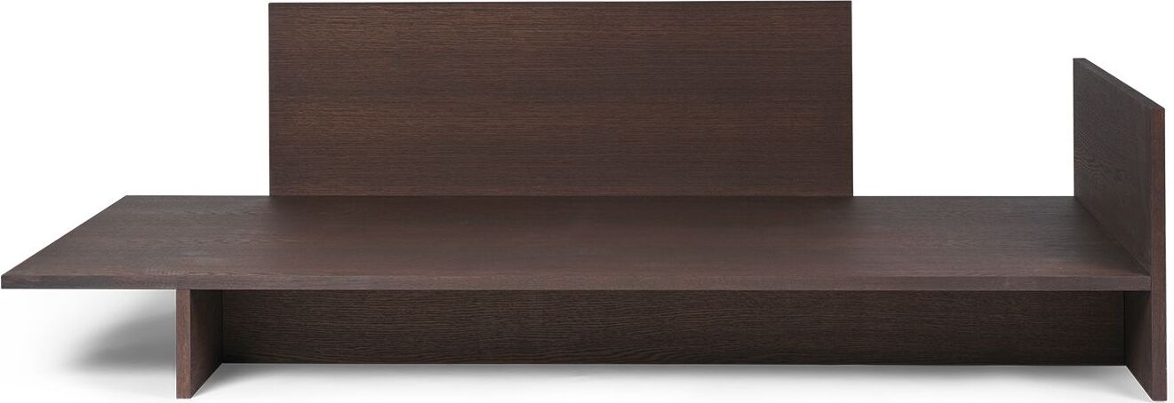 Łóżko pojedyncze Kona ciemny dąb