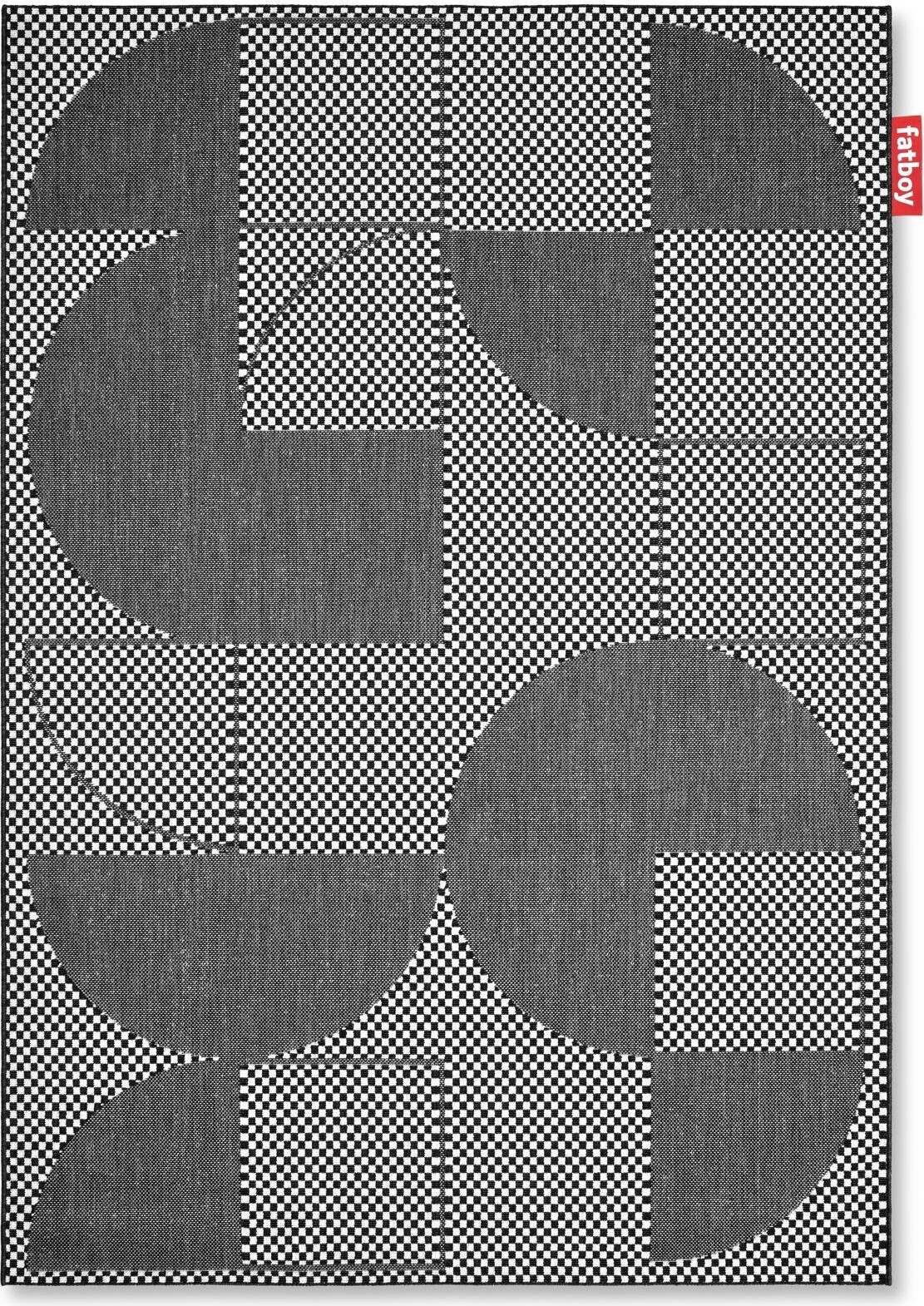 Dywan Petit Jigsaw 160 x 230 cm czarno-biały