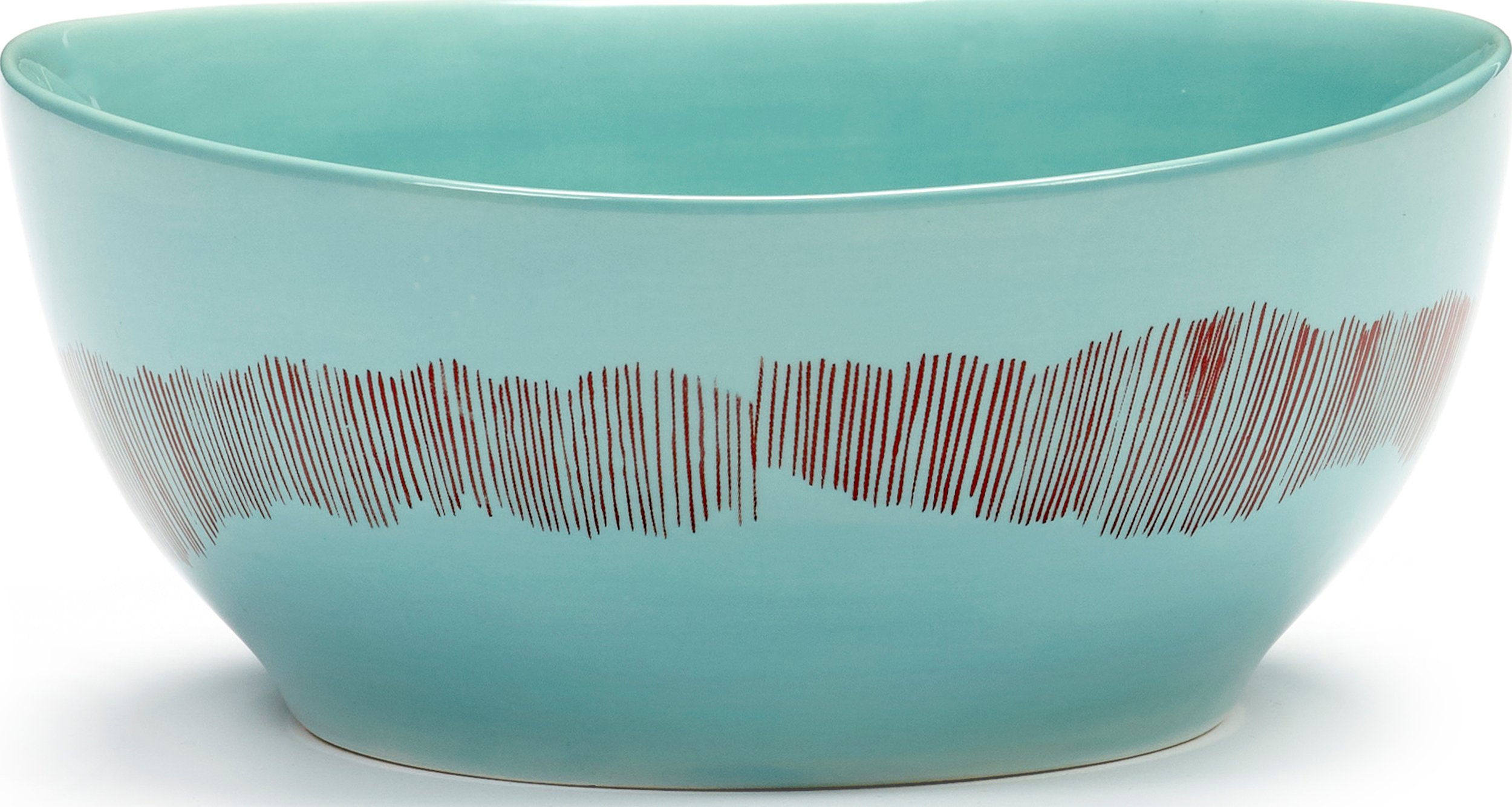 Miska Feast 16 cm niebiesko-czerwona