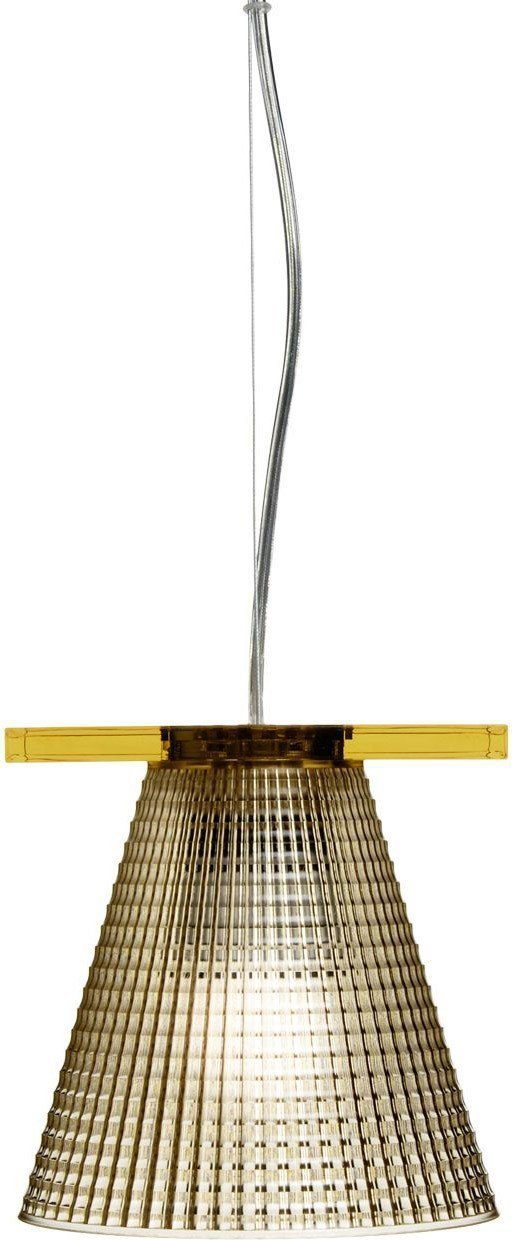 Lampa wisząca Light-Air rzeźbiona bursztynowa