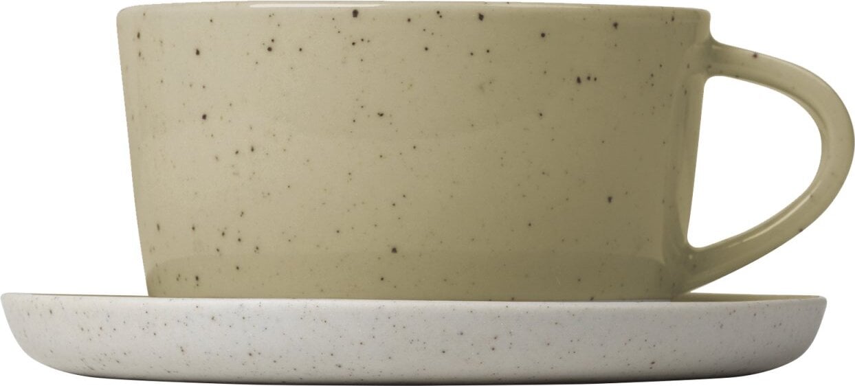 Filiżanki do kawy Sablo 150 ml piaskowe ze spodkami 2 szt.