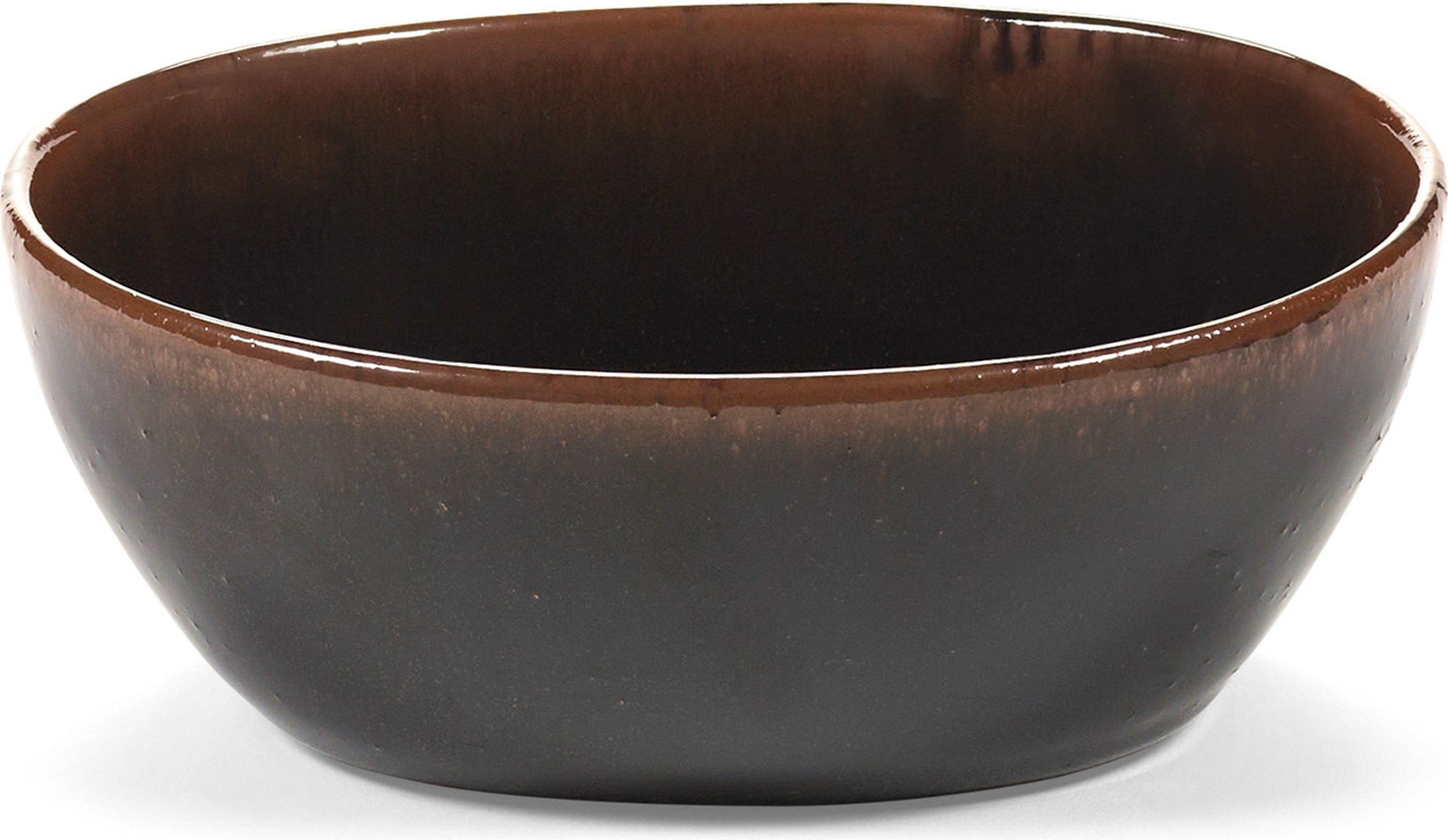 Miska Out of Lines 190 ml brązowo-czarna