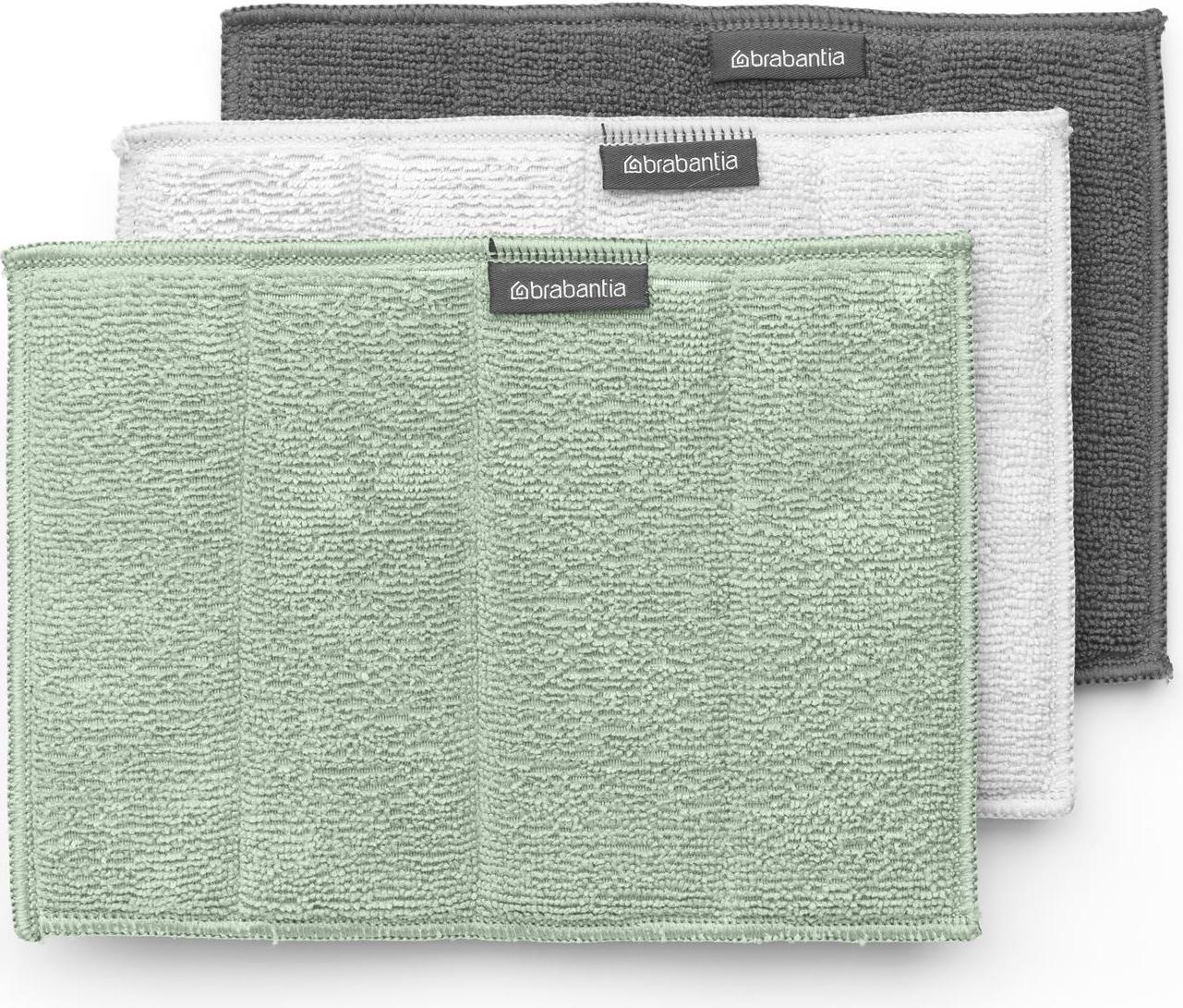 Ścierki z mikrofibry Brabantia szaro-zielone 3 szt.