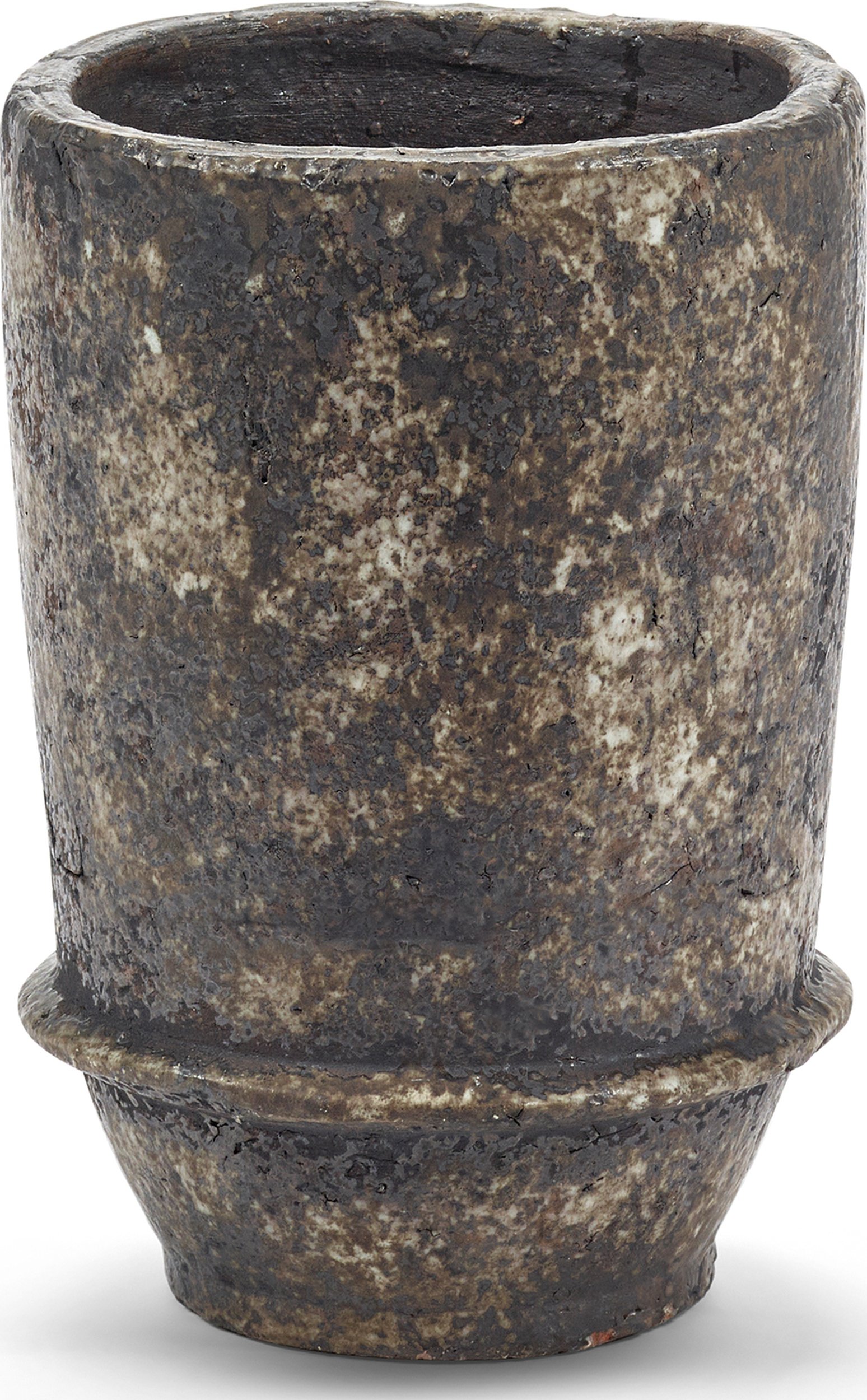 Doniczka Dune 18 cm ciemnobrązowa