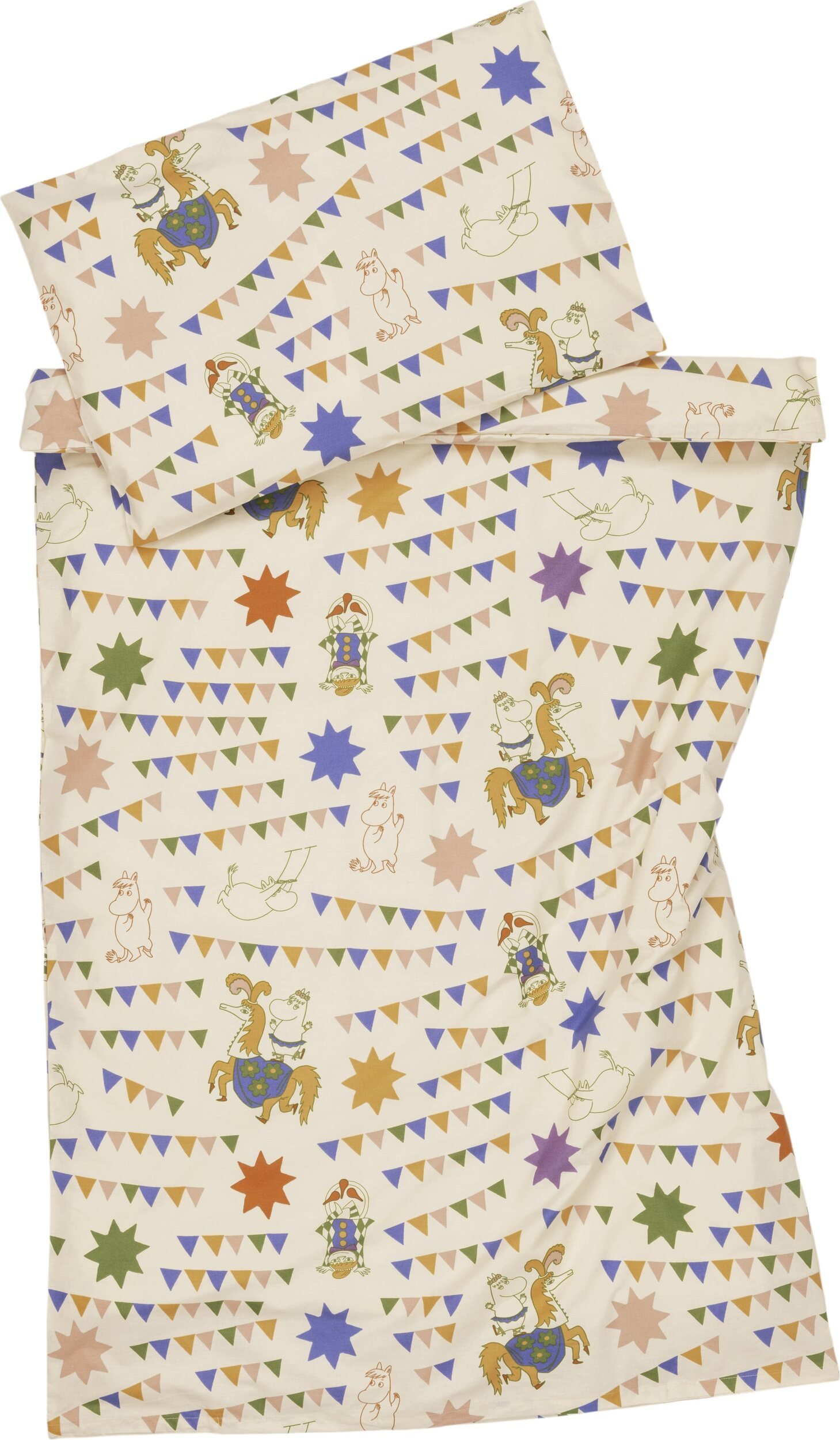 Pościel dziecięca Arabia Finland Muminki Circus 85 x 125 cm z poszewką na poduszkę 50 x 60 cm