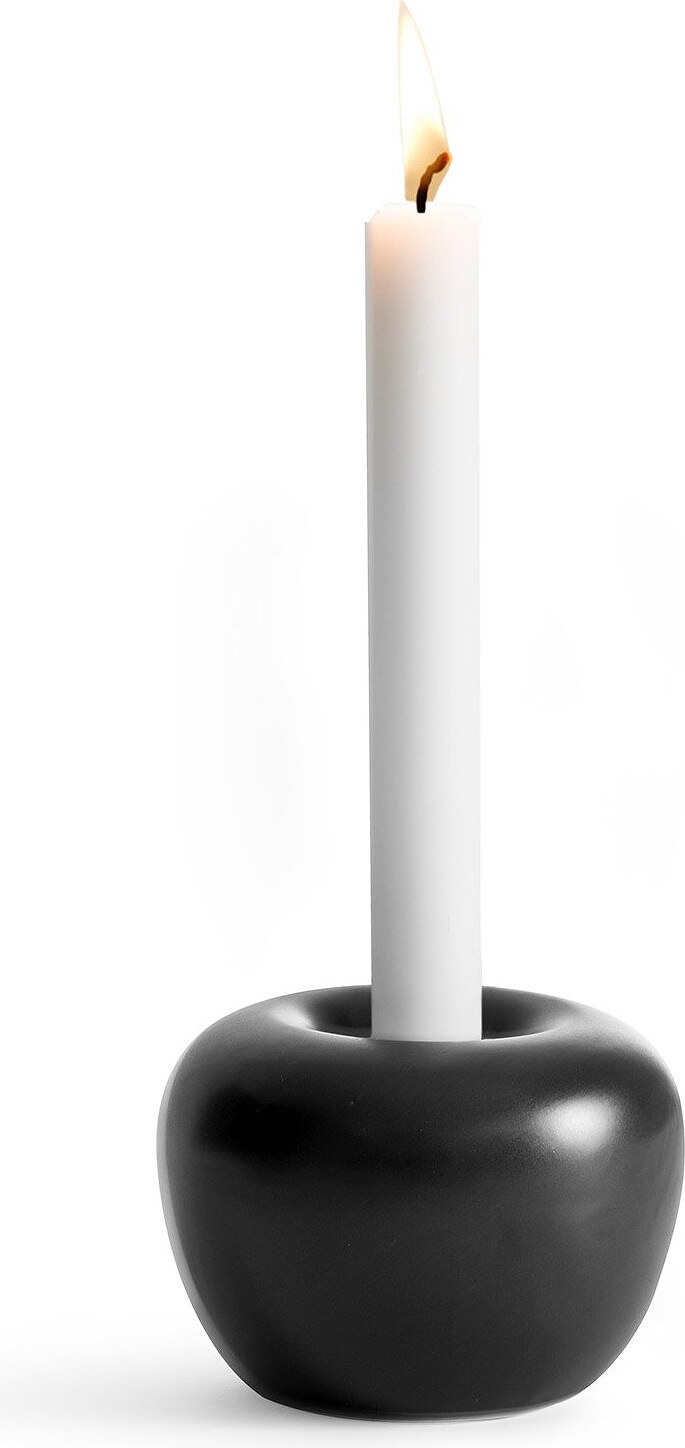 Świecznik Apple czarny duży