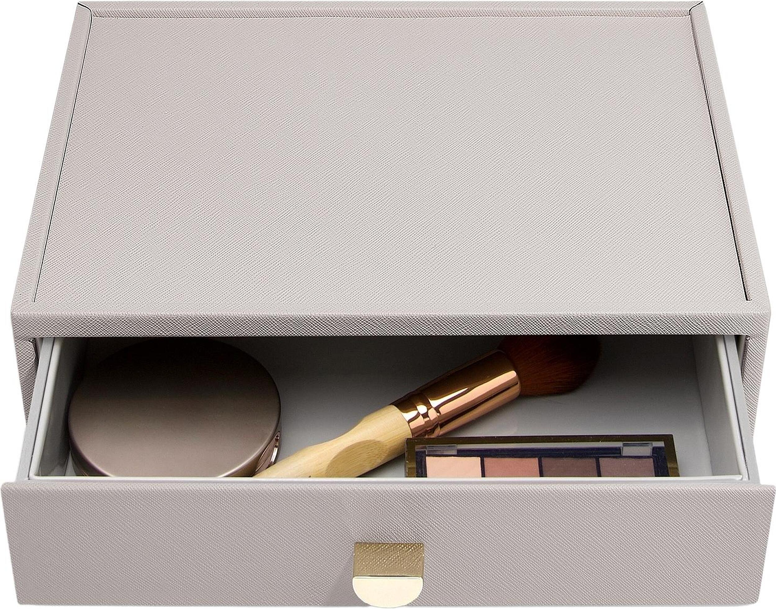 Organizer na kosmetyki Stackers taupe z szufladą