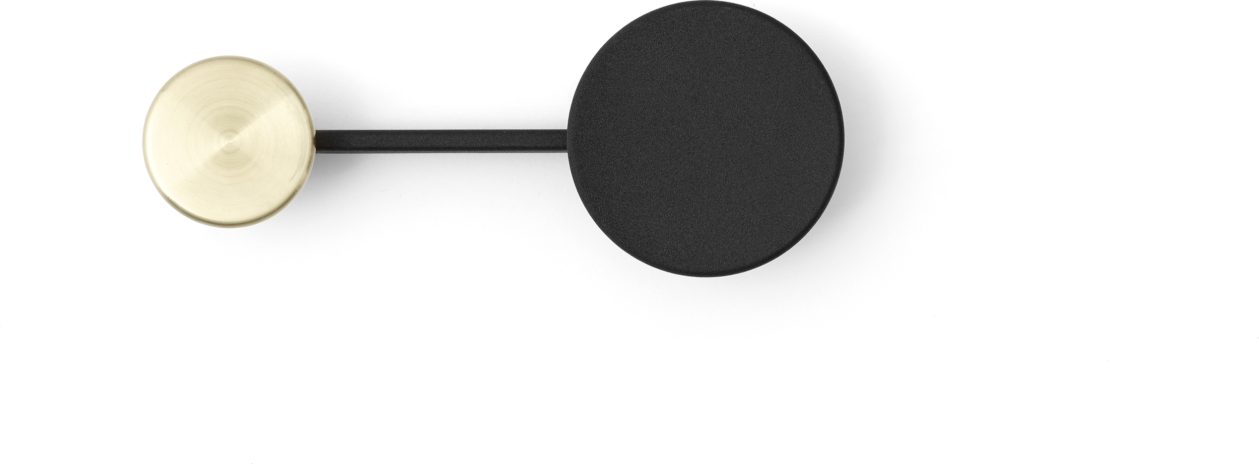 Wieszak Afteroom mały czerń/mosiądz