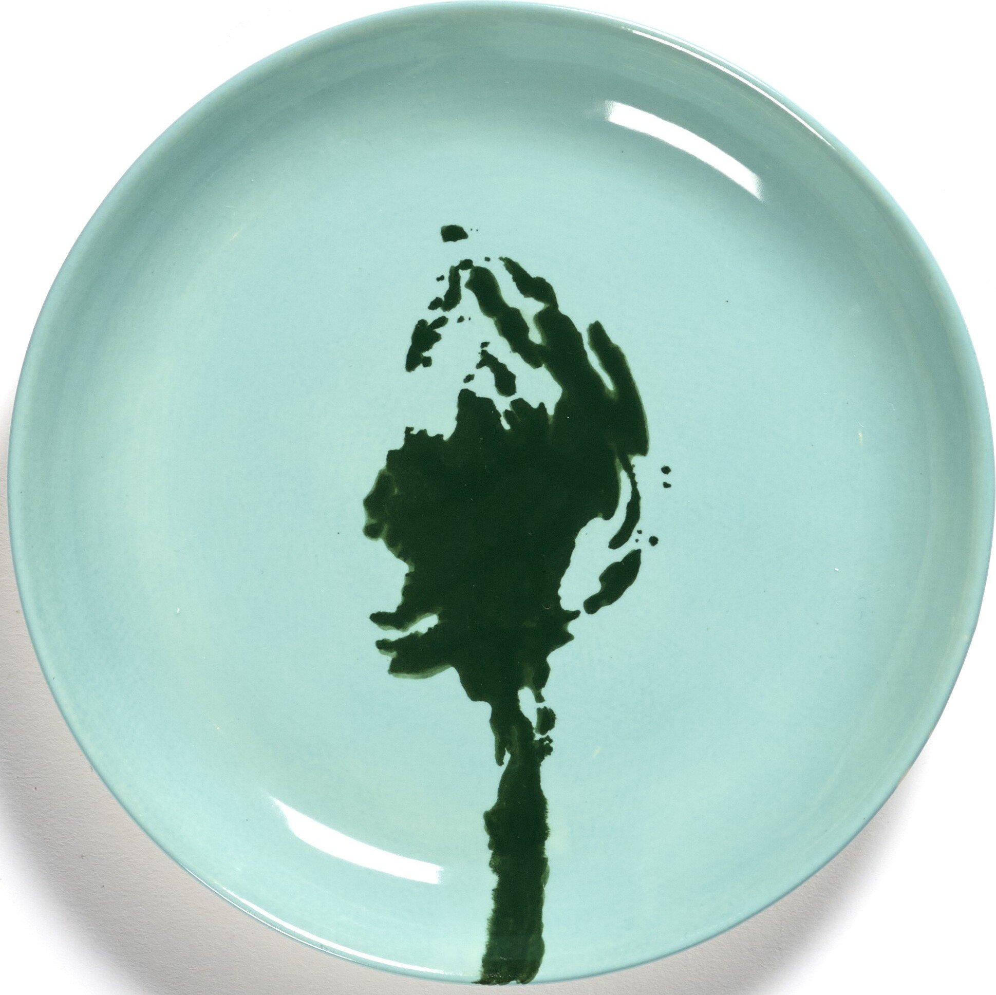 Talerze deserowe Feast Artichoke 16 cm jasnoniebiesko-zielone 4 szt.