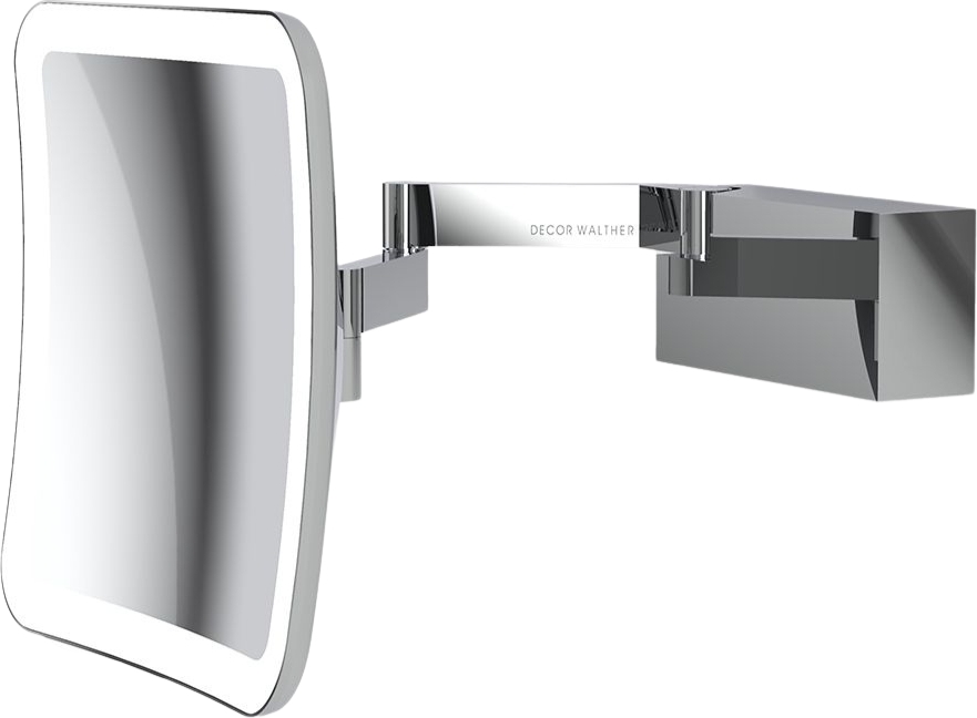 Lusterko kosmetyczne powiększające x5 Vision kwadratowe chrom ścienne