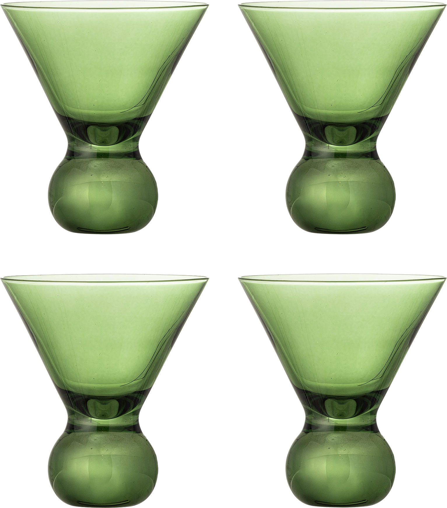 Kieliszki do koktajli Corliss 165 ml zielone 4 szt.